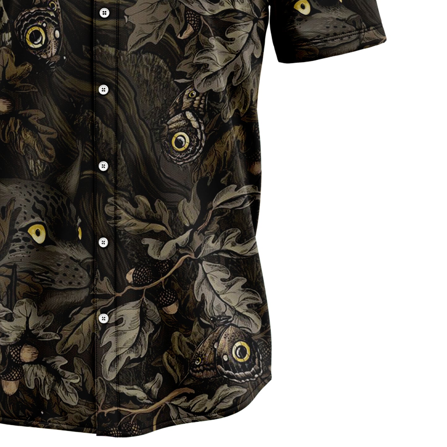 Camouflage Owl Butterfly G5710 Hawaiian Shirt