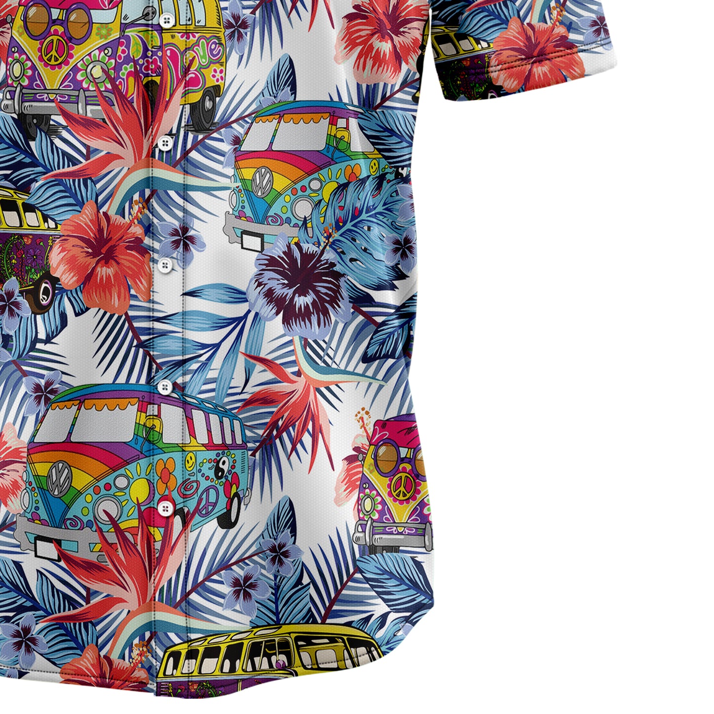 Hippie Bus Tropical G5710 Hawaiian Shirt