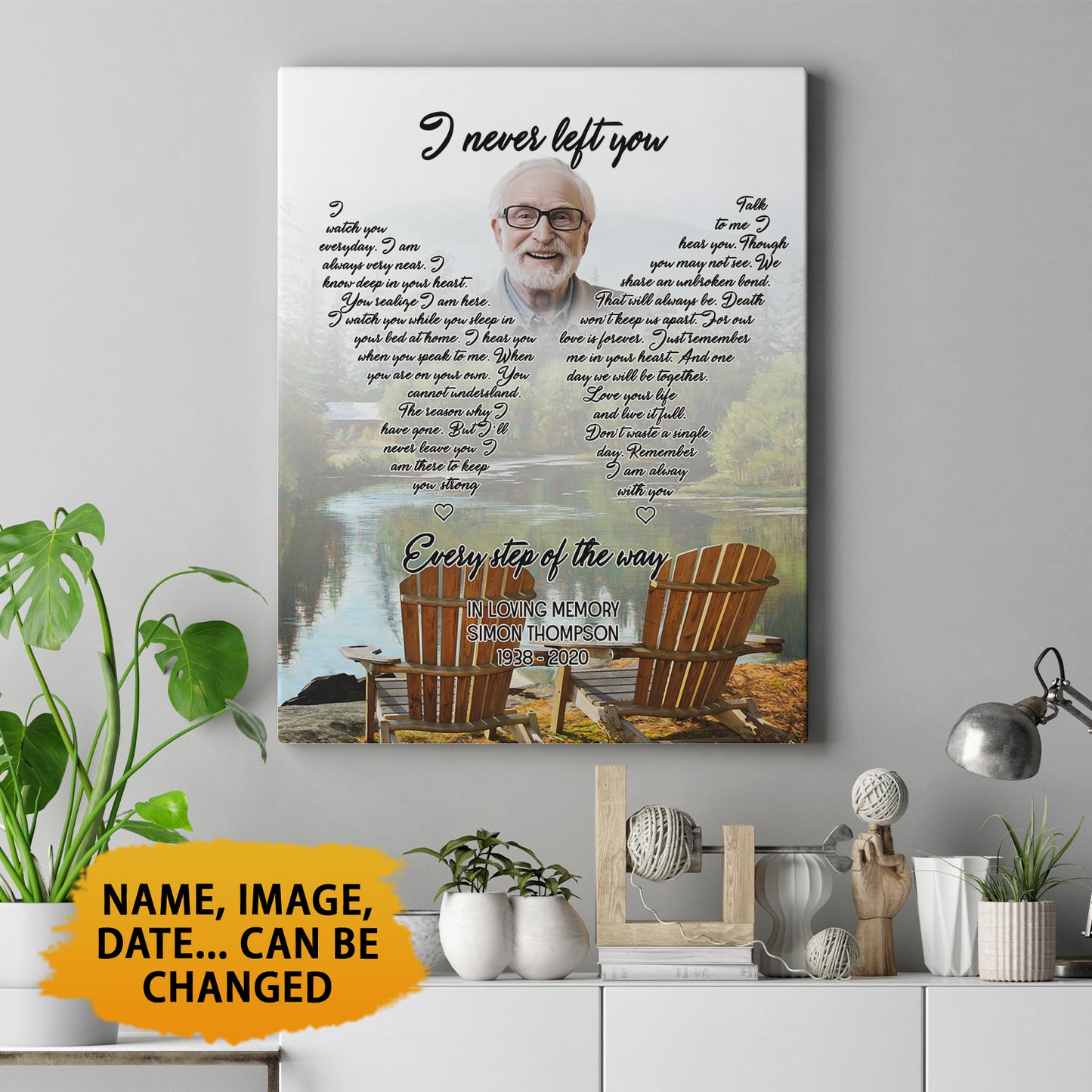 I Never Left You Personalized Canvas