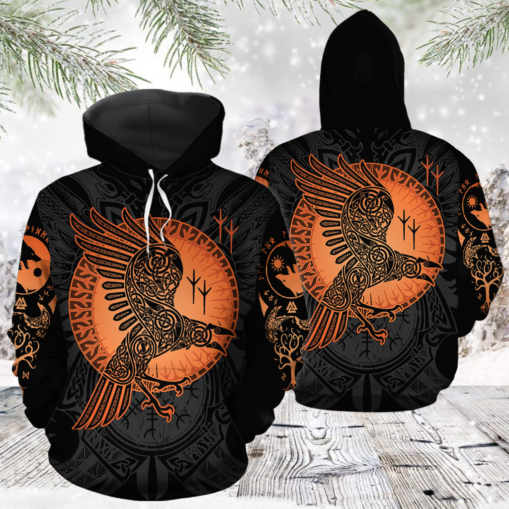Raven Vikings TG51215 - All Over Print Unisex Hoodie