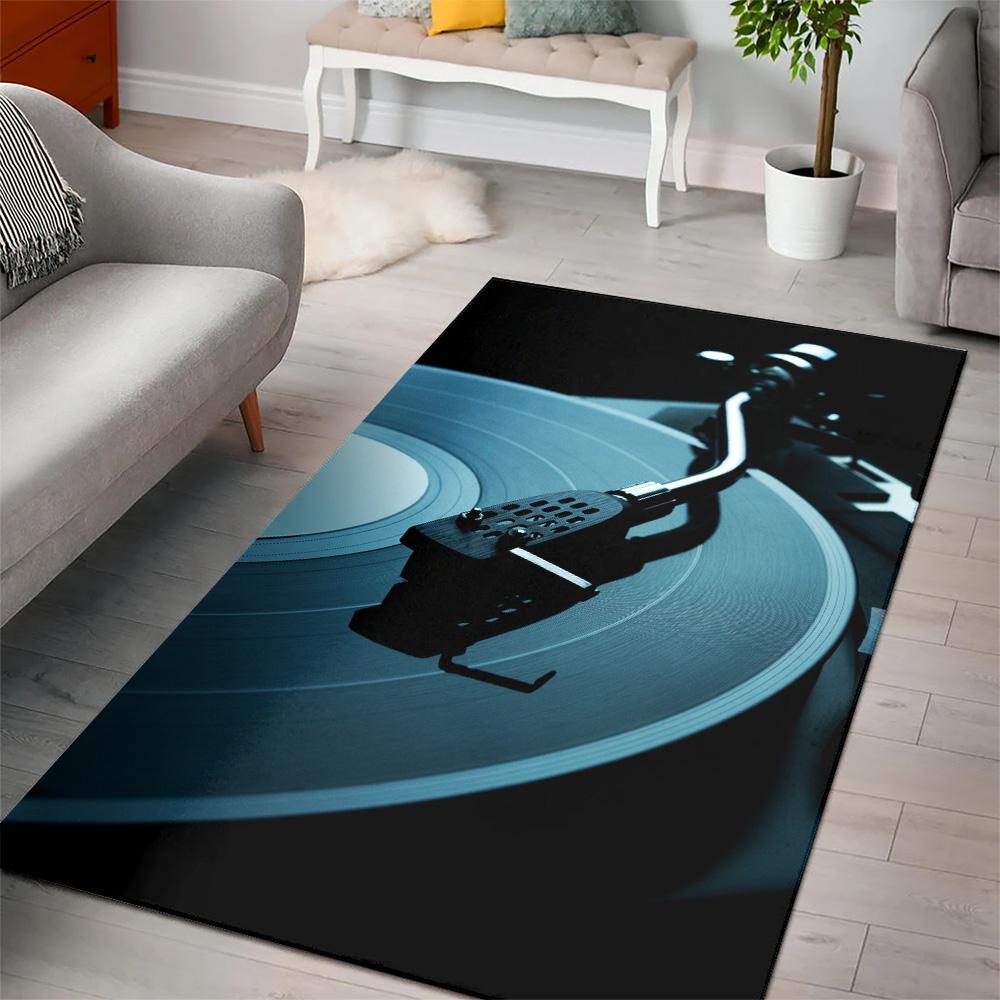Cool DJ Turntable Rectangle Rug