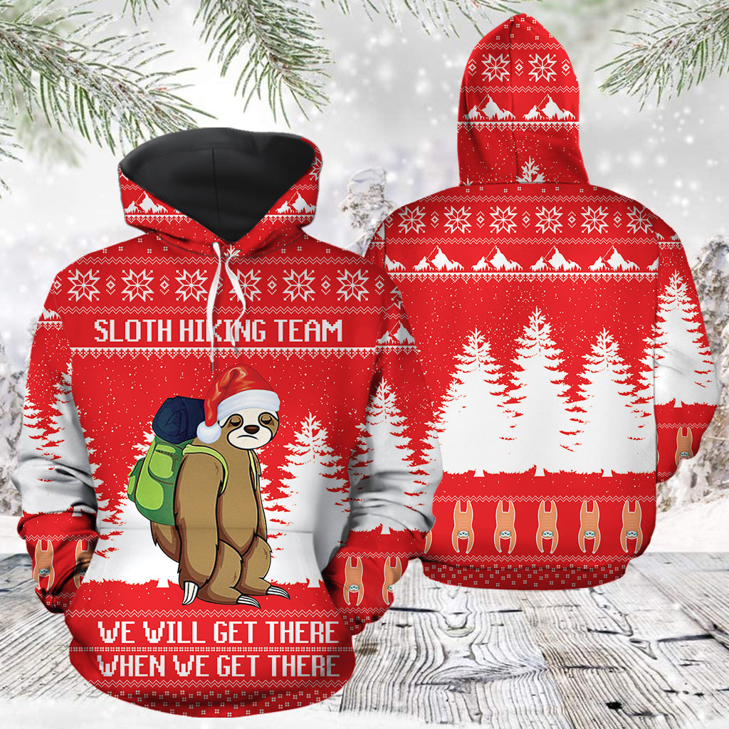 Sloth Hiking TG51116 - All Over Print Unisex Hoodie