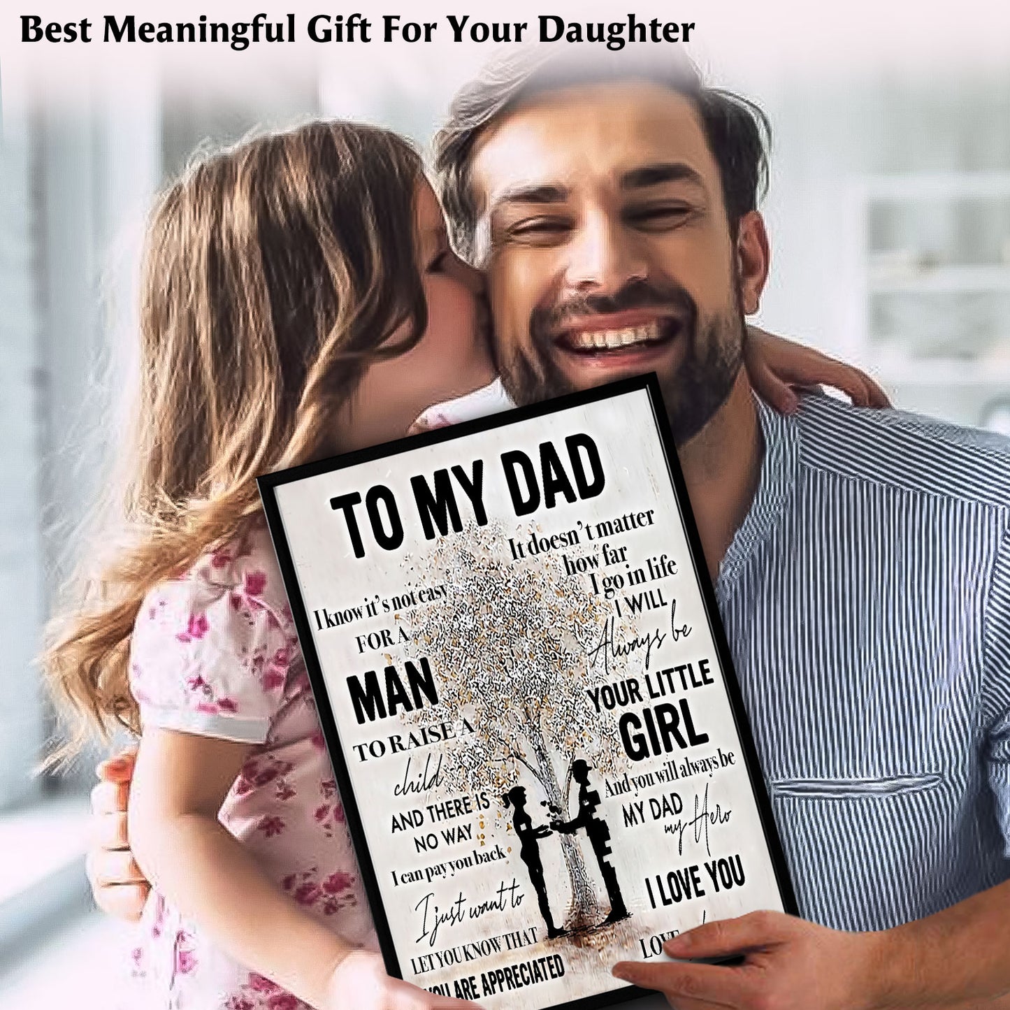 I Know It's Not Easy Gifts For Dad From Daughter Poster