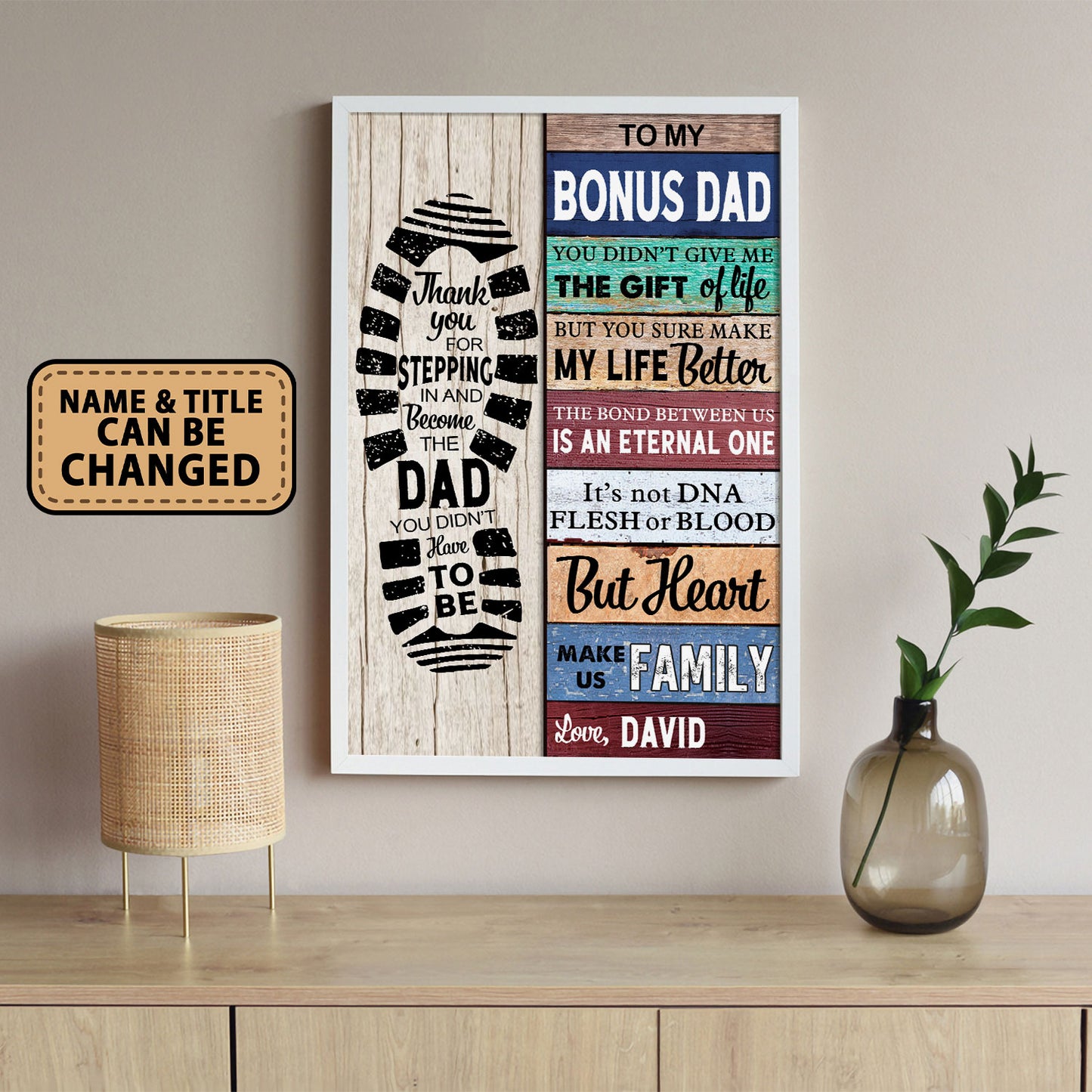 You Didn't Give Me The Gift Of Life Vintage Personalized Poster