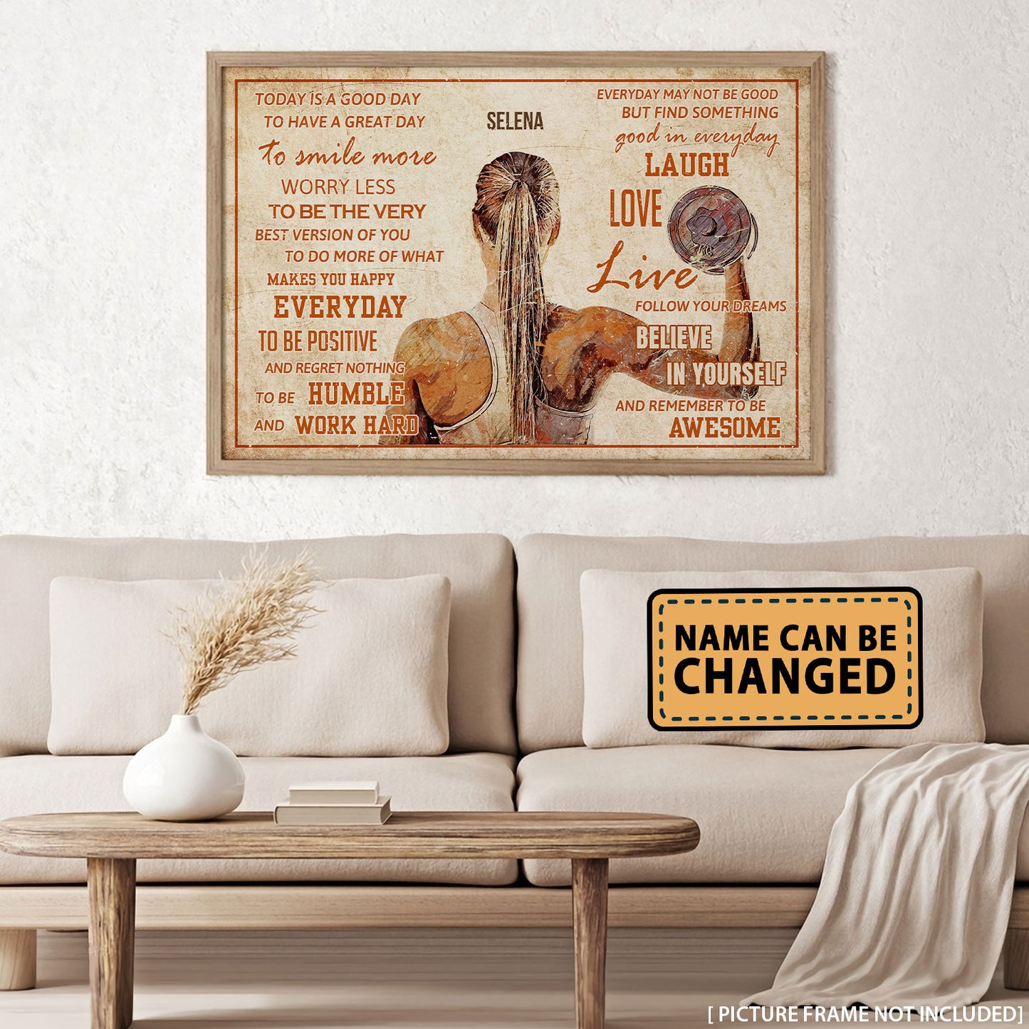 Gym Today Is A Good Day - Personalizedwitch Horizontal Poster For Gymer