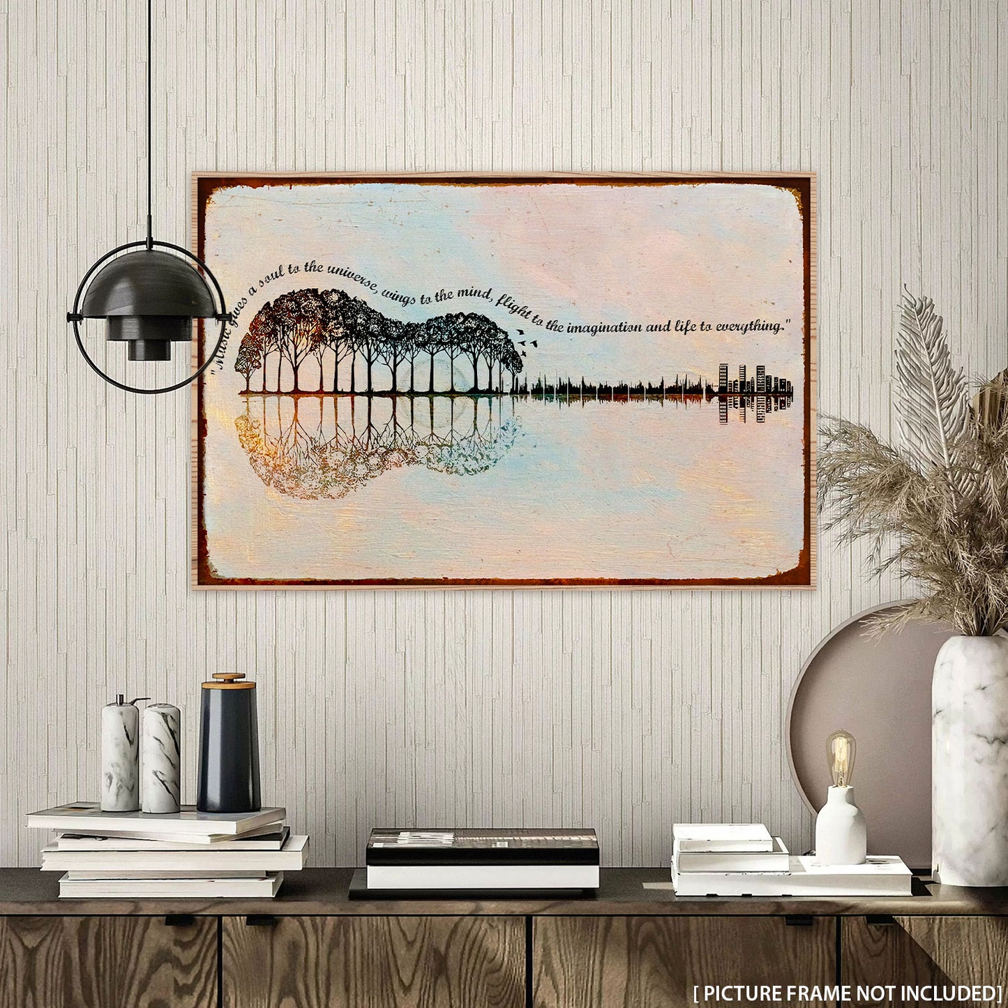 Guitar Music Gives A Soul Personalizedwitch Poster