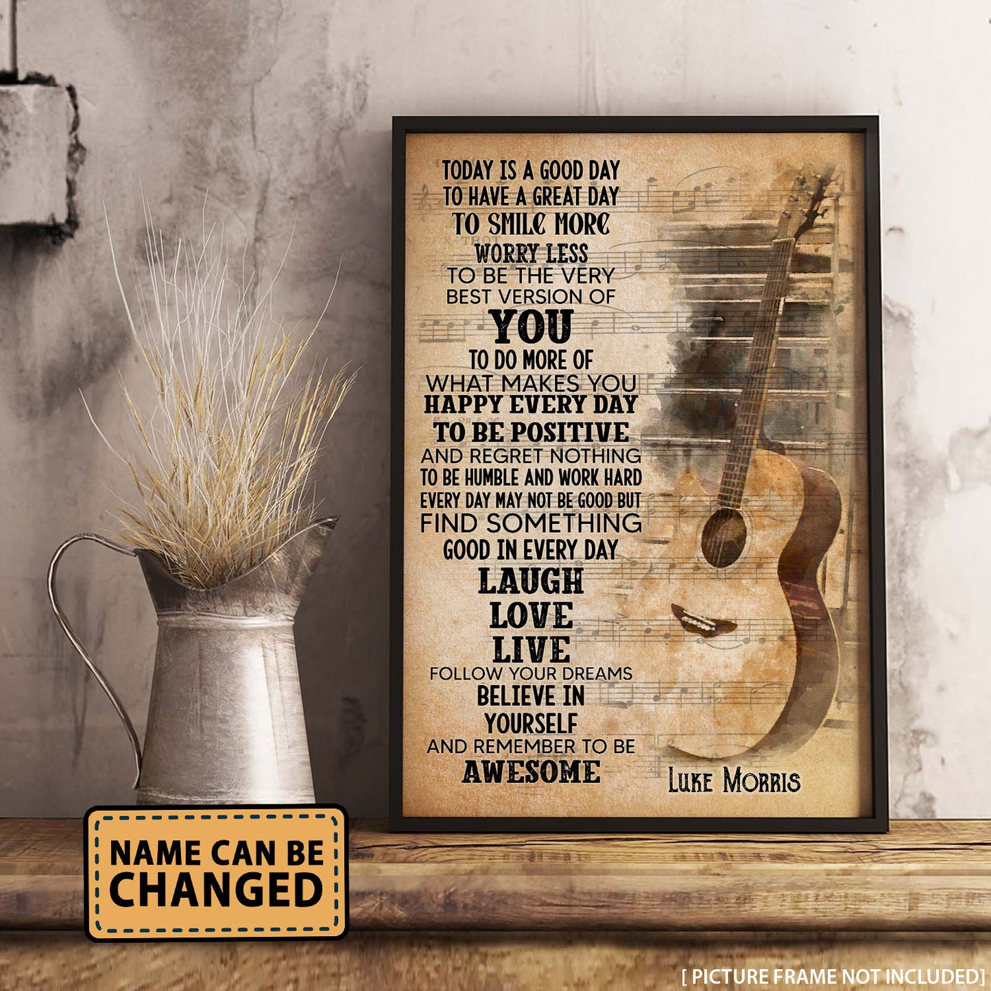 Custom Name Today Is A Good Day Personalizedwitch Vertical Poster