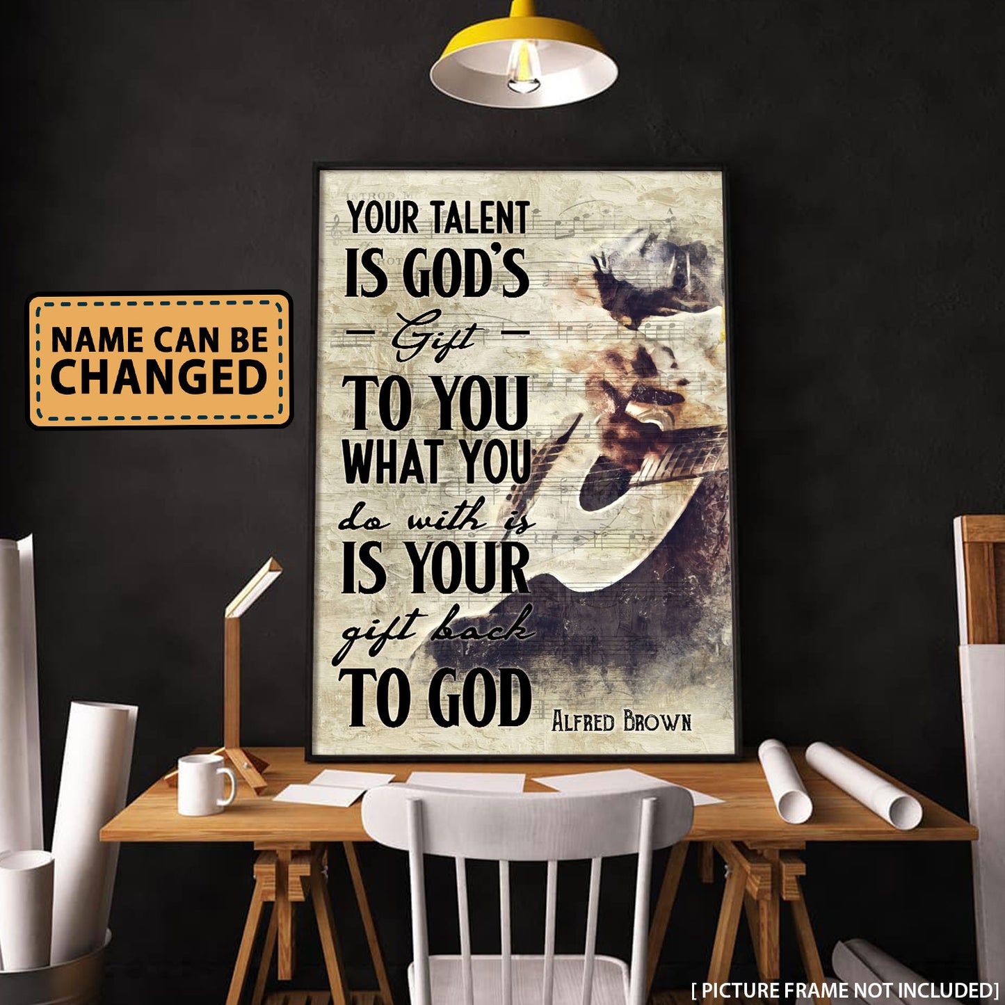 Custom Name Your Talent Is God's Gift To You Personalizedwitch Poster