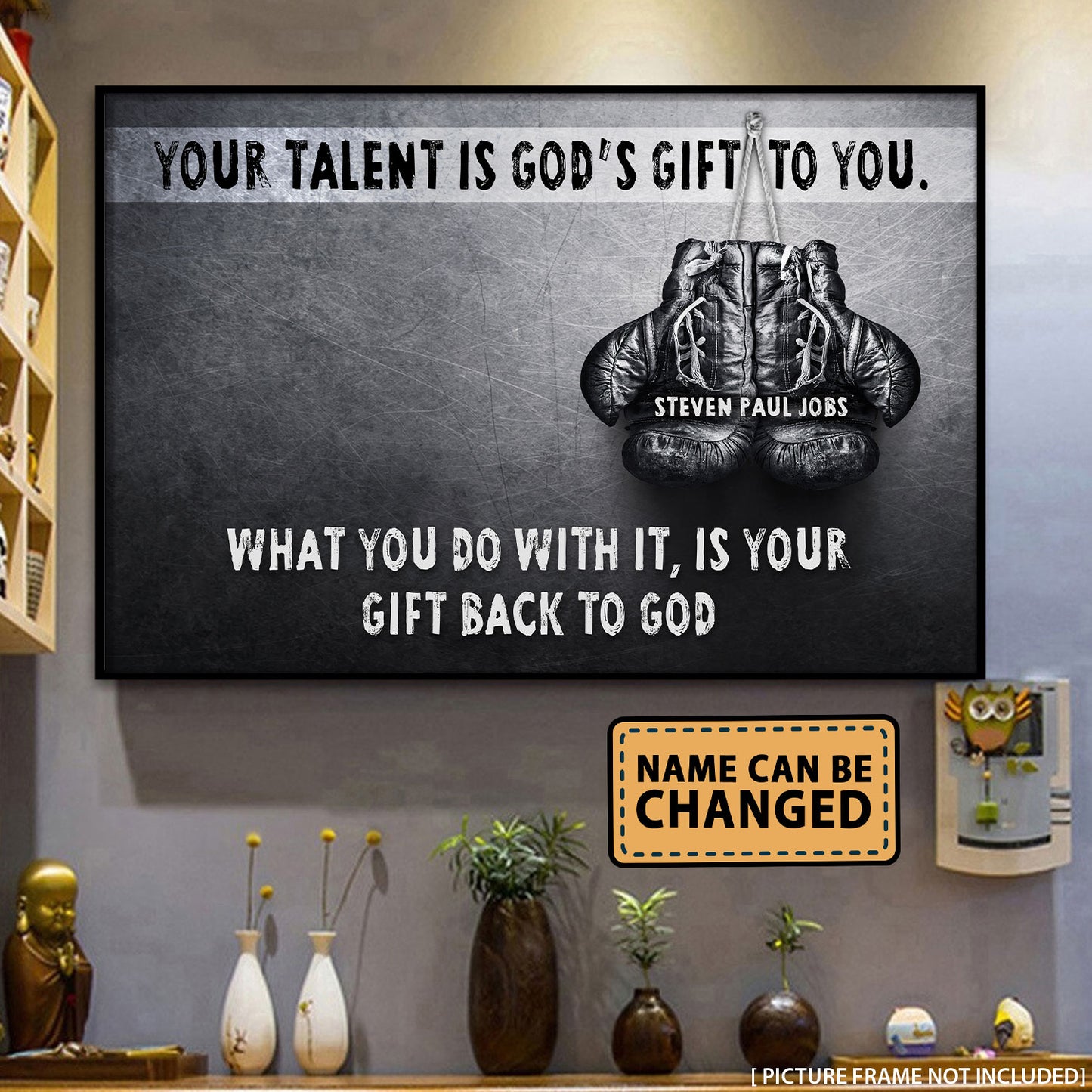 Boxing Your Talent Is God's Gift To You Personalized Poster