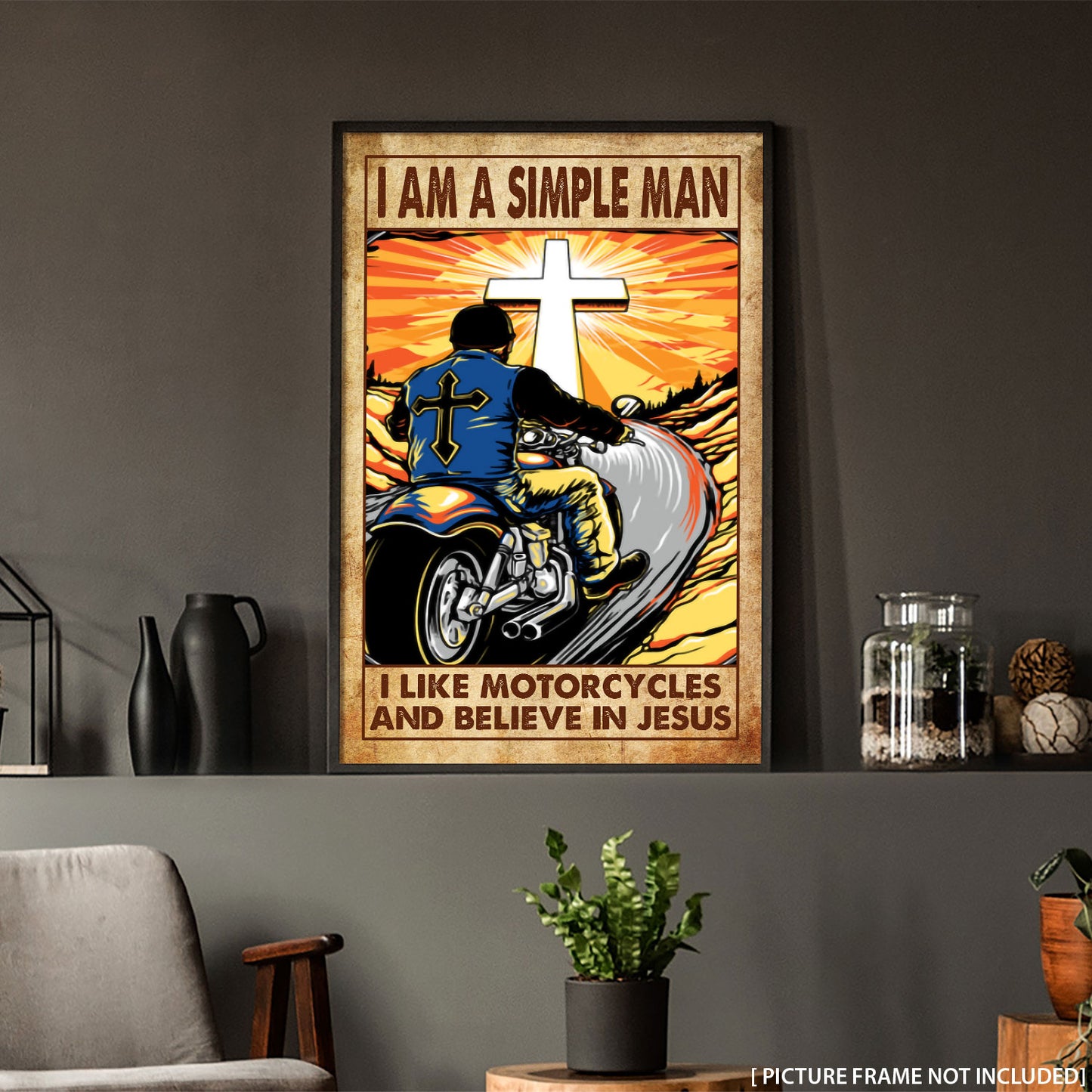 Wanderlust I Am A Simple Man Jesus Personalizedwitch Poster