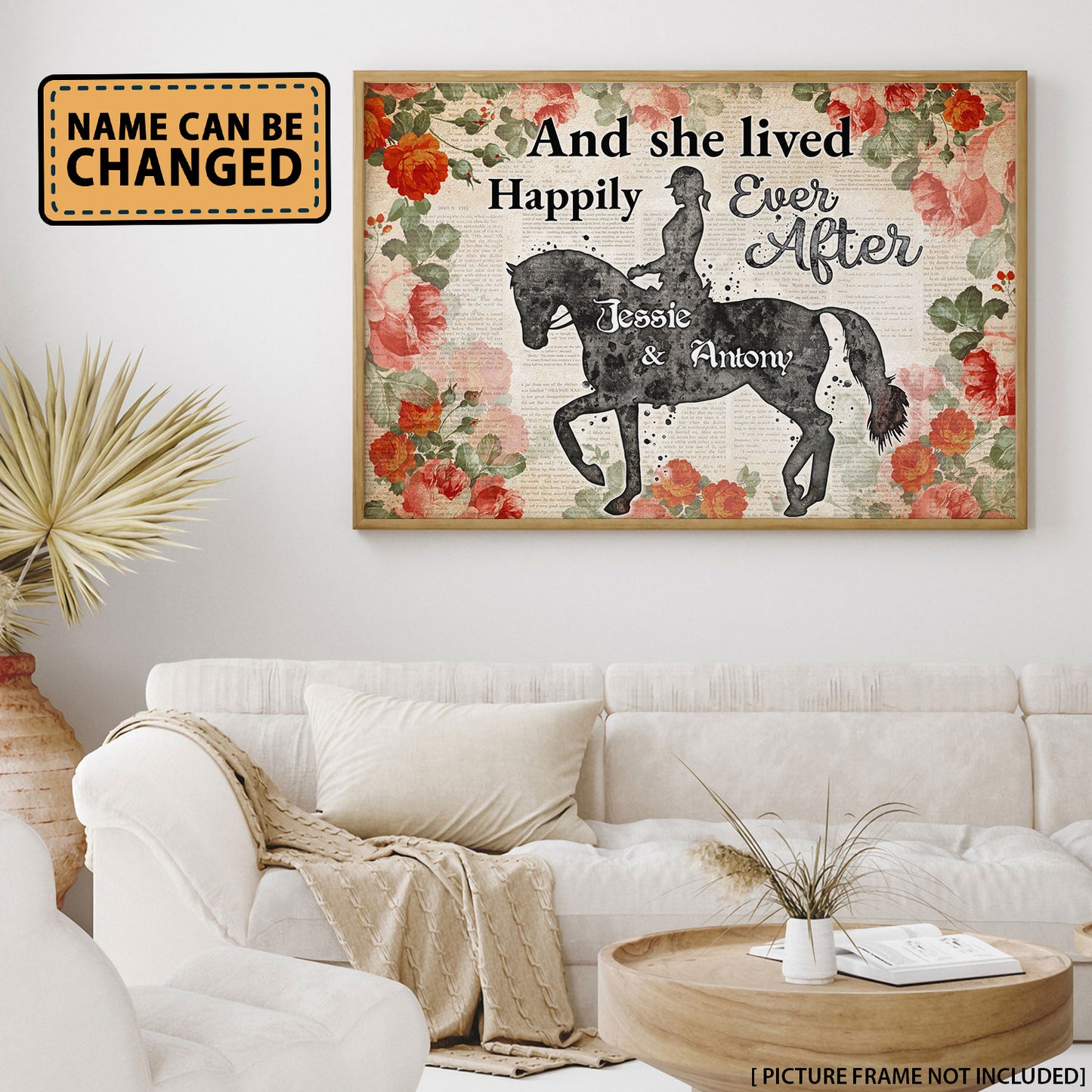 Horse And She Lived Happily Ever After Personalizedwitch Poster