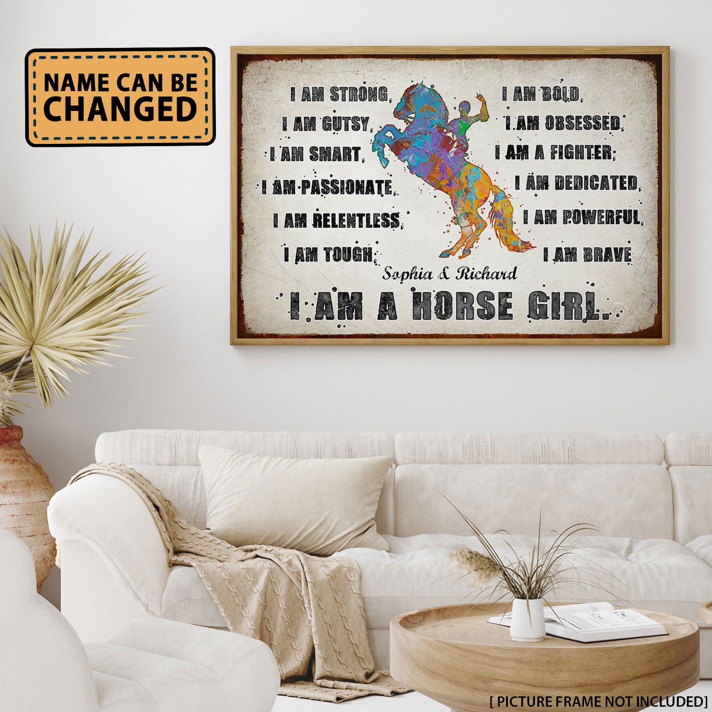 Horse I Am A Horse Girl - Personalizedwitch Poster For Horse Lovers