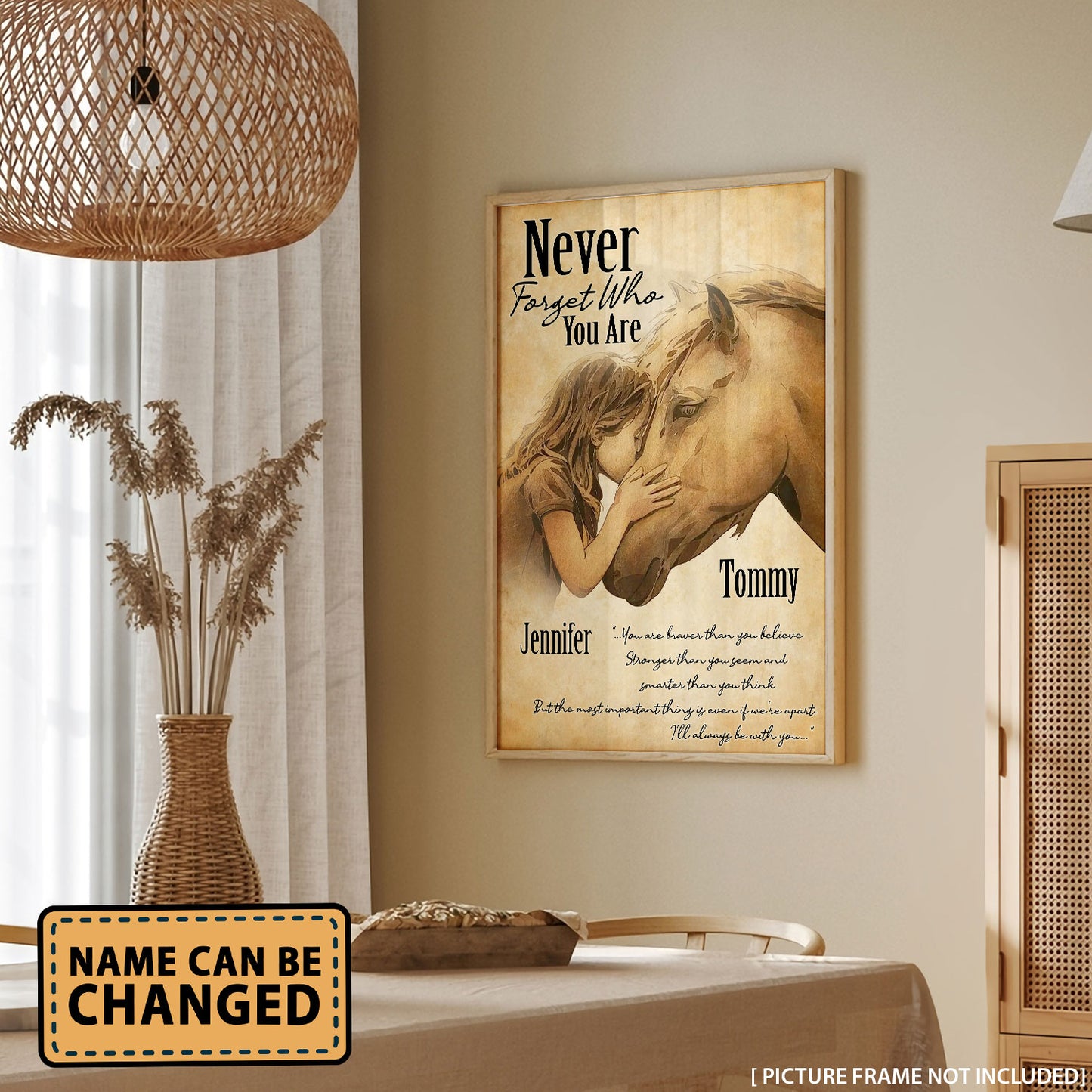 Horse Never Forget Who You Are - Personalizedwitch Poster For Horse Lovers
