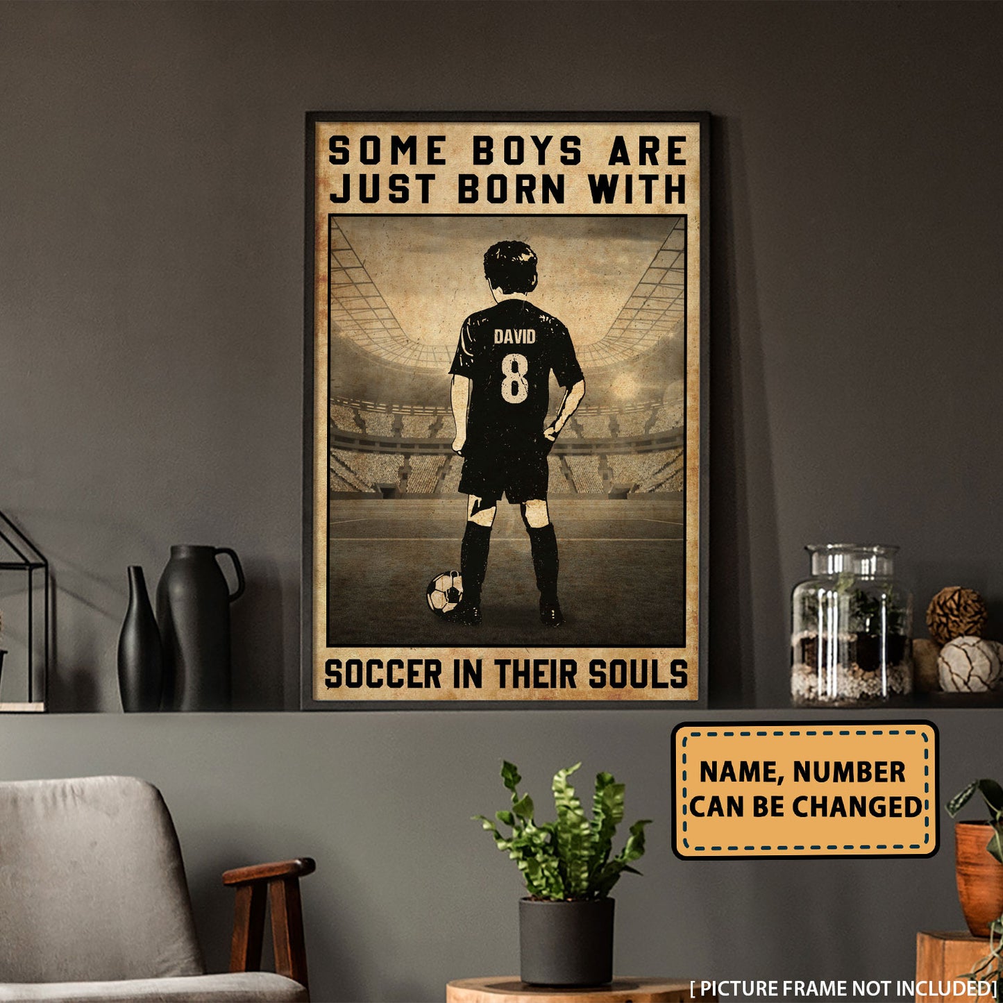 Soccer Some Boys Are Just Born Personalizedwitch Poster
