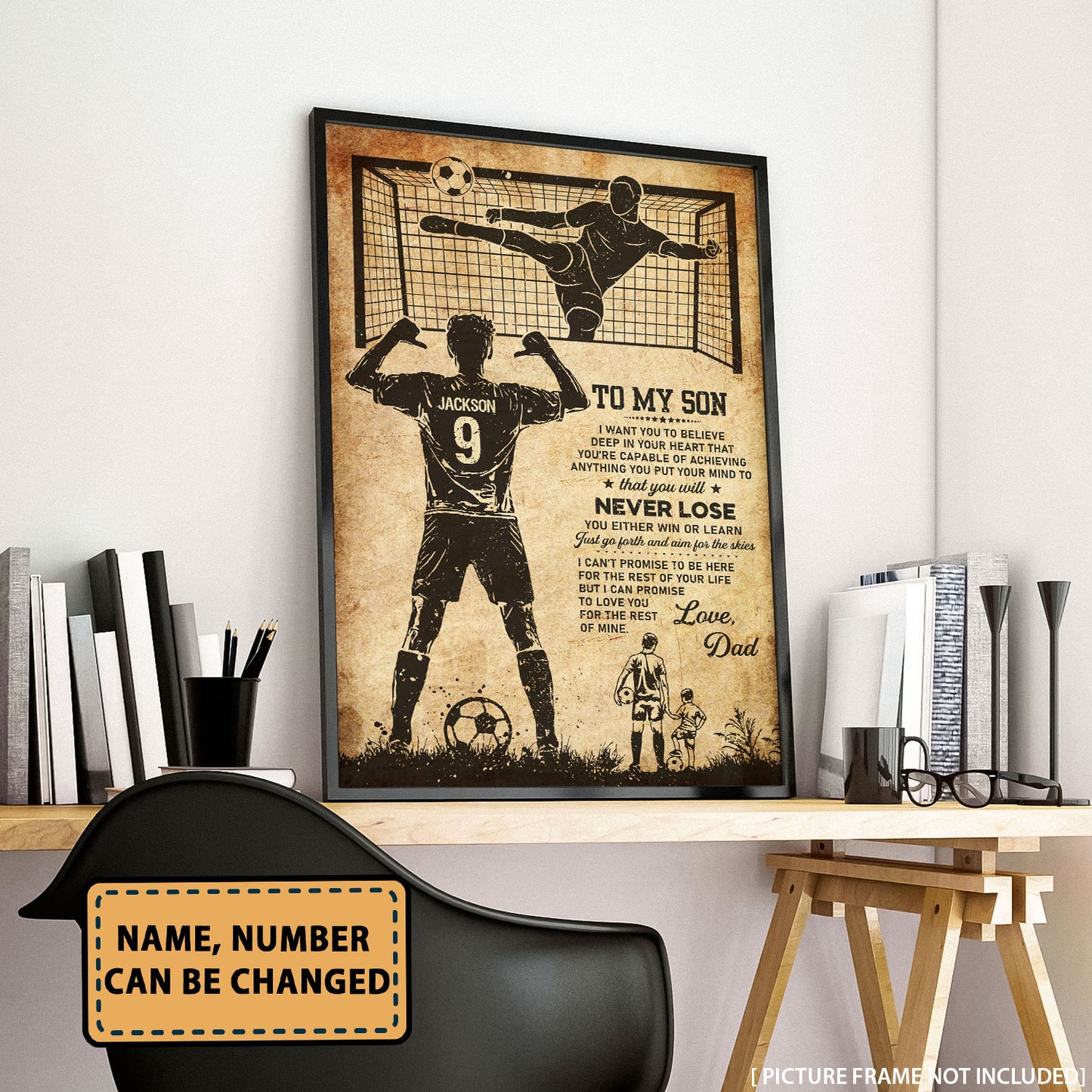 Soccer To My Son I Want You To Believe Personalizedwitch Poster