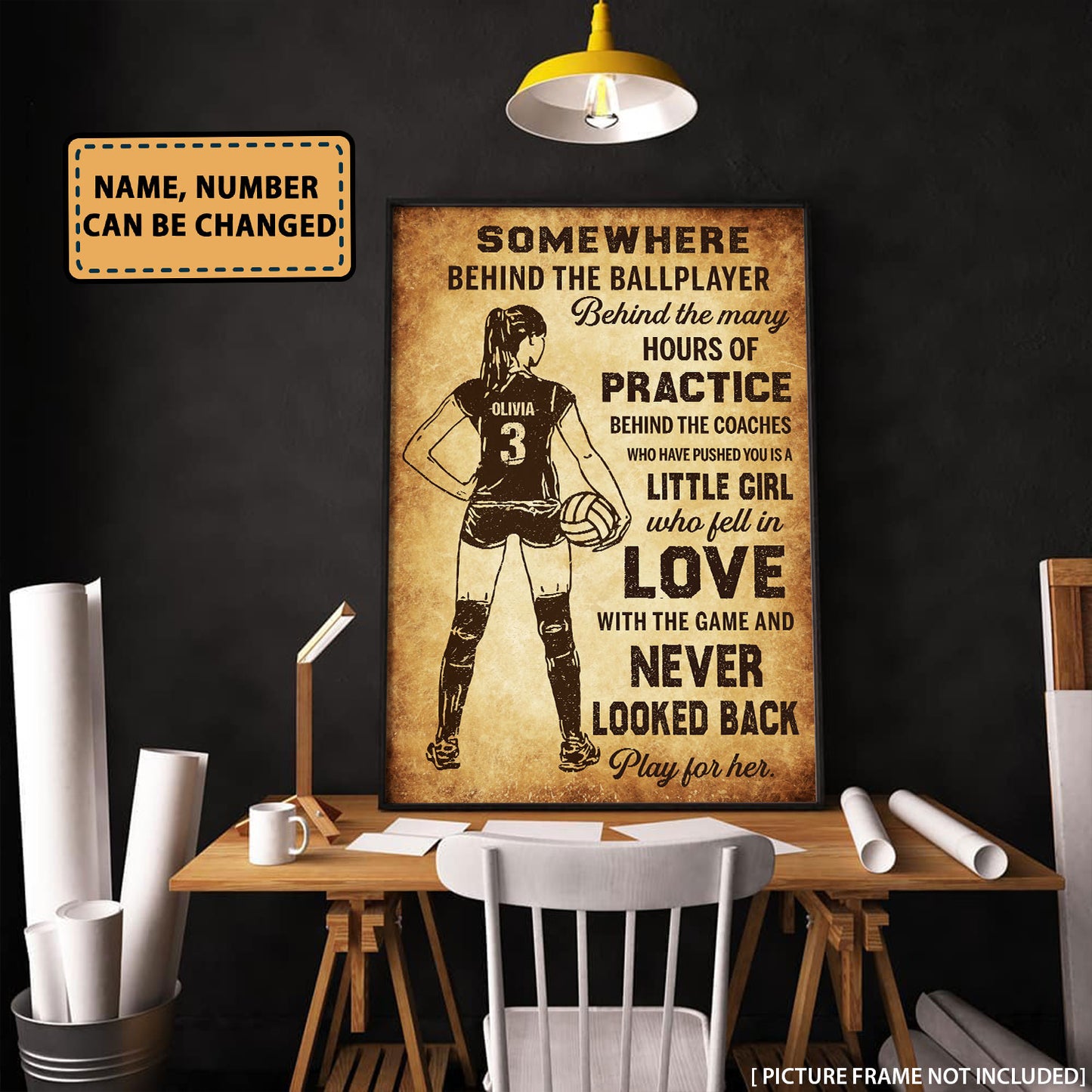 Volleyball Today Is A Good Day Personalizedwitch Poster