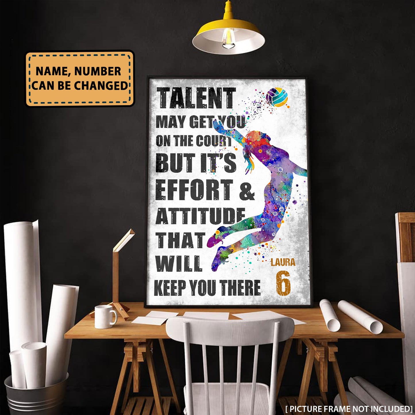 Volleyball Talent May Get You On The Court Personalizedwitch Poster