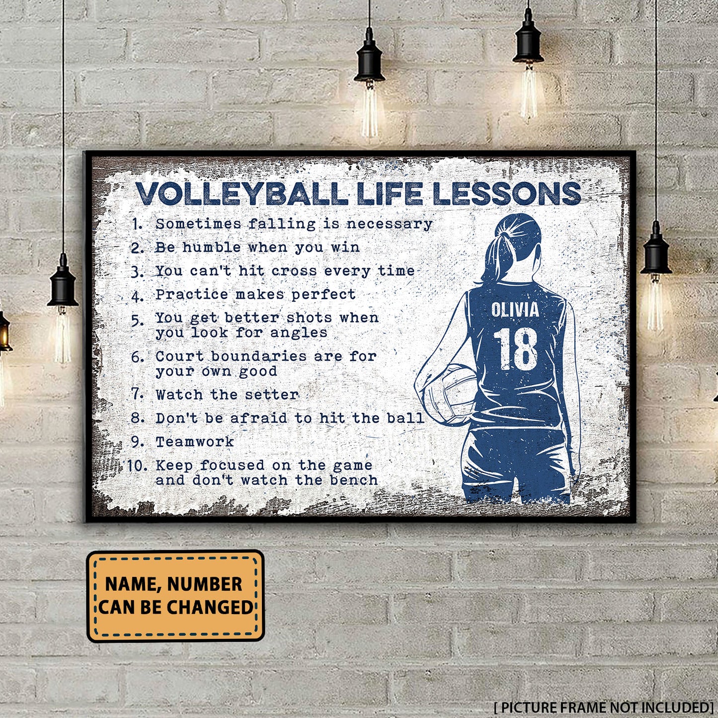 Volleyball Life Lessons - Personalizedwitch Poster For Volleyball Players