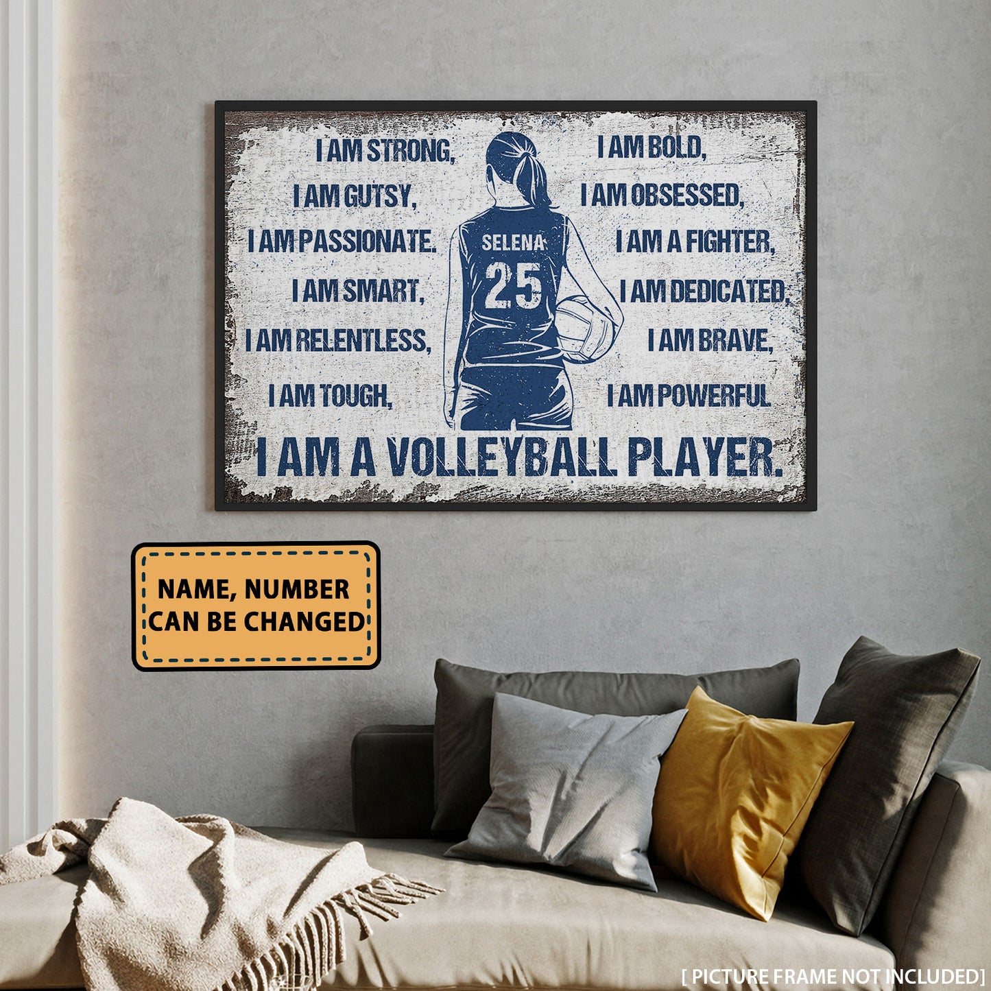 Volleyball I Am A Volleyball Player Personalizedwitch Poster