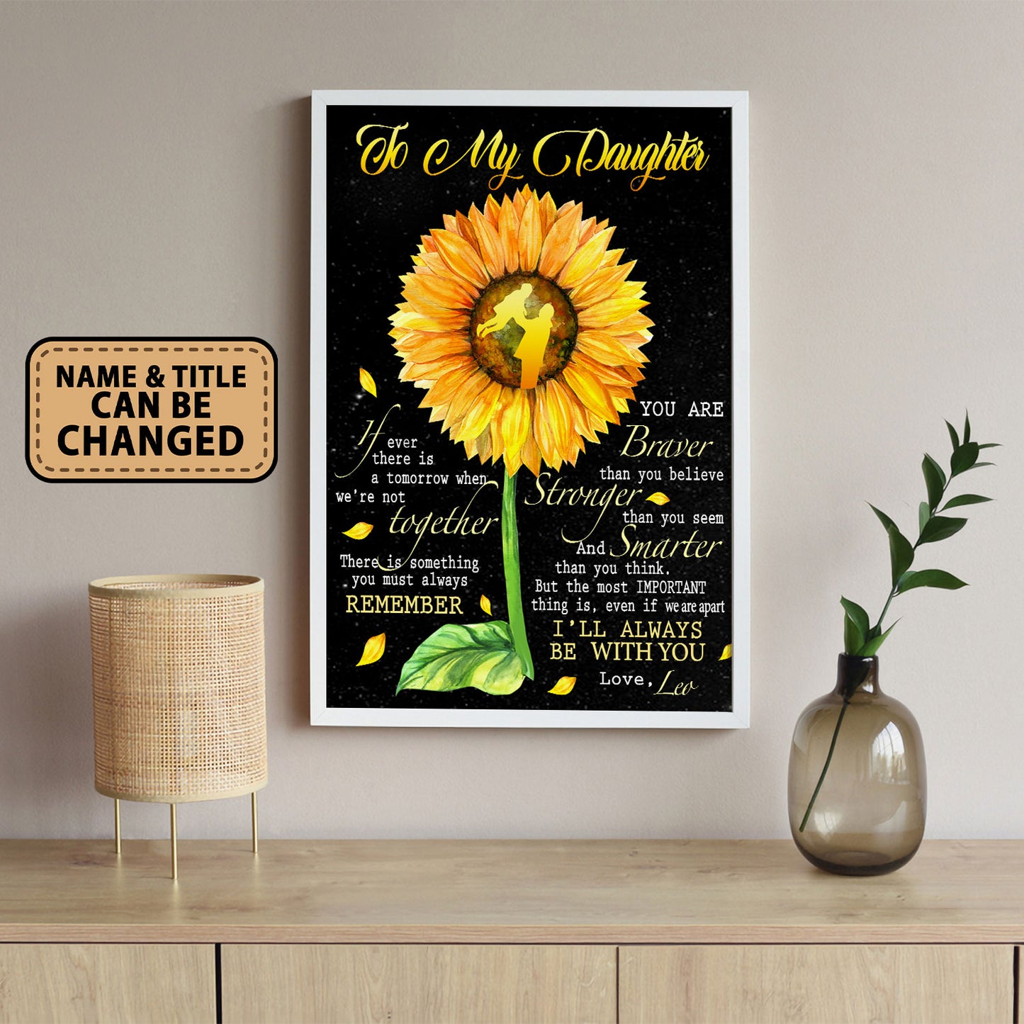 To My Daughter If Ever There Is A Tomorrow When We're Not Together Poster