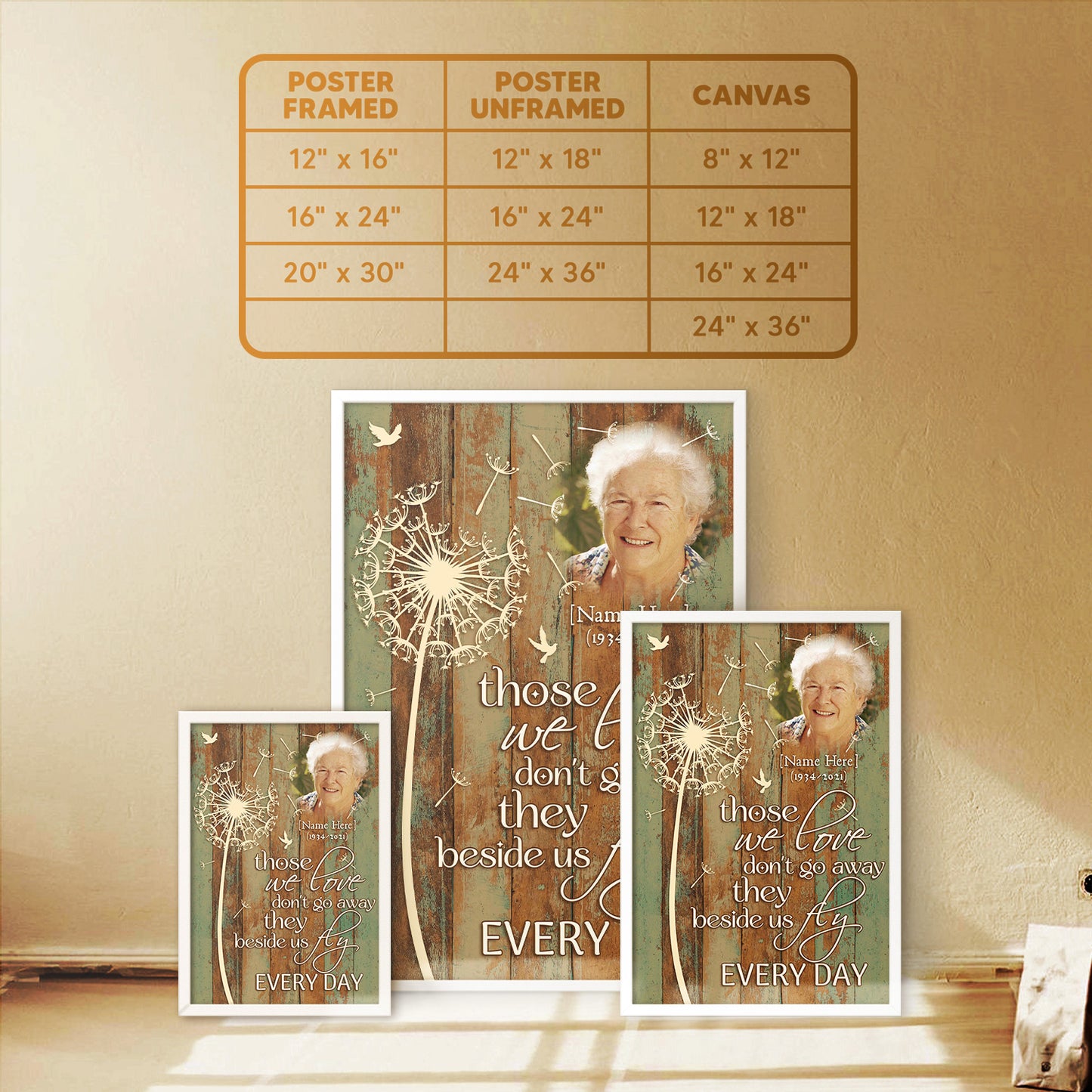 Those We Love Don't Go Away Custom Image Poster