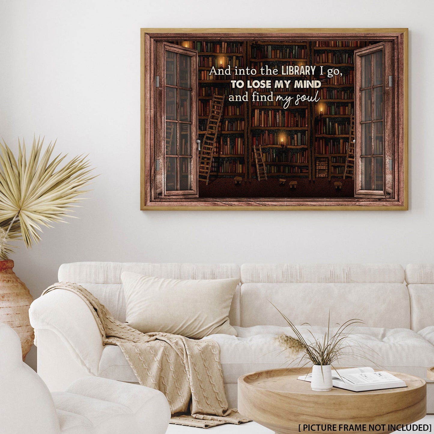 Book And Into The Library I Go - Personalizedwitch Poster For Bookworm