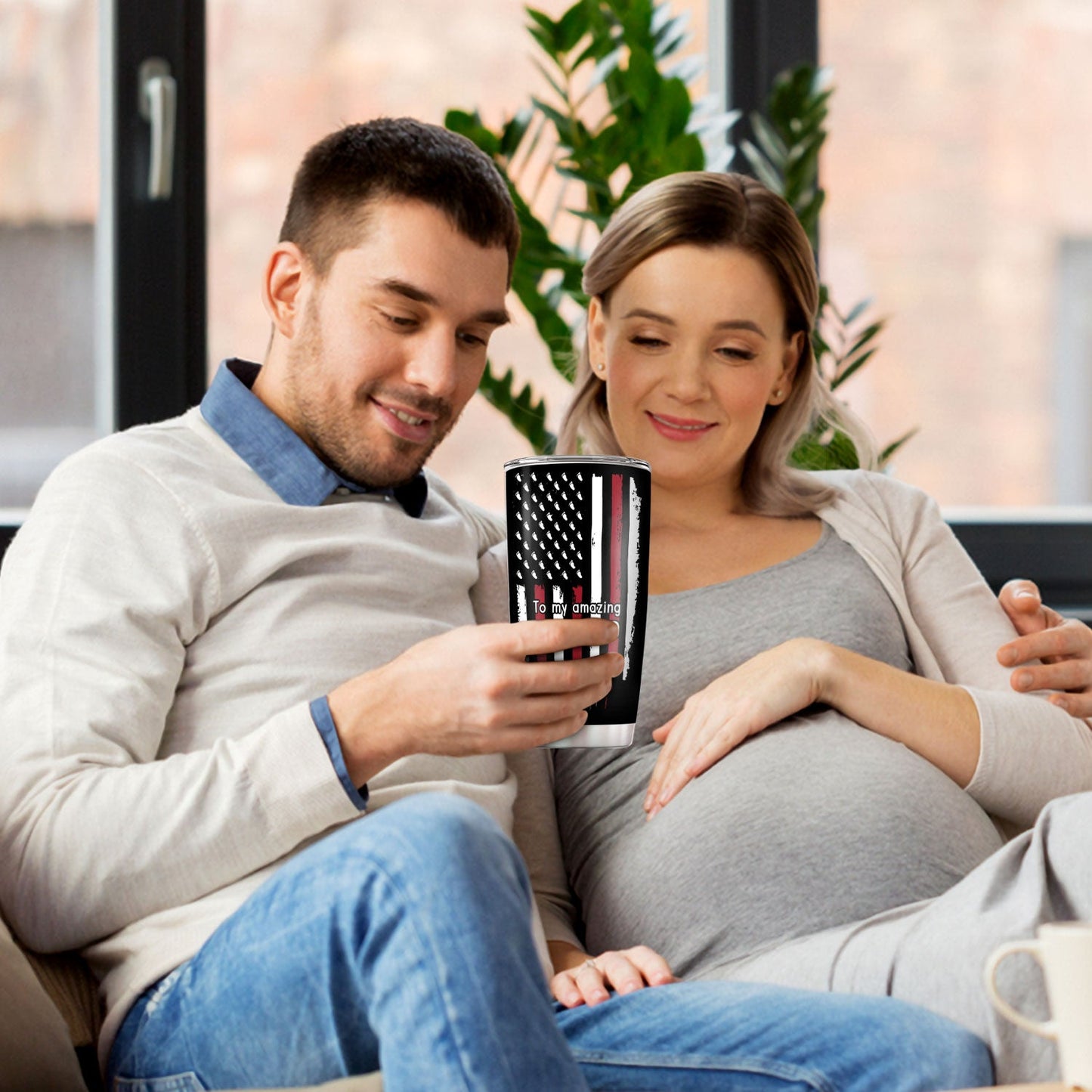 Fathers Day Expecting Dad To My Amazing New Dad 20Oz Tumbler