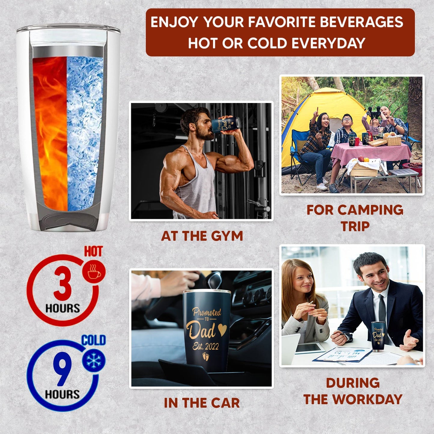 First Time Fathers Day Gifts Promoted To Dad 2022 20Oz Tumbler