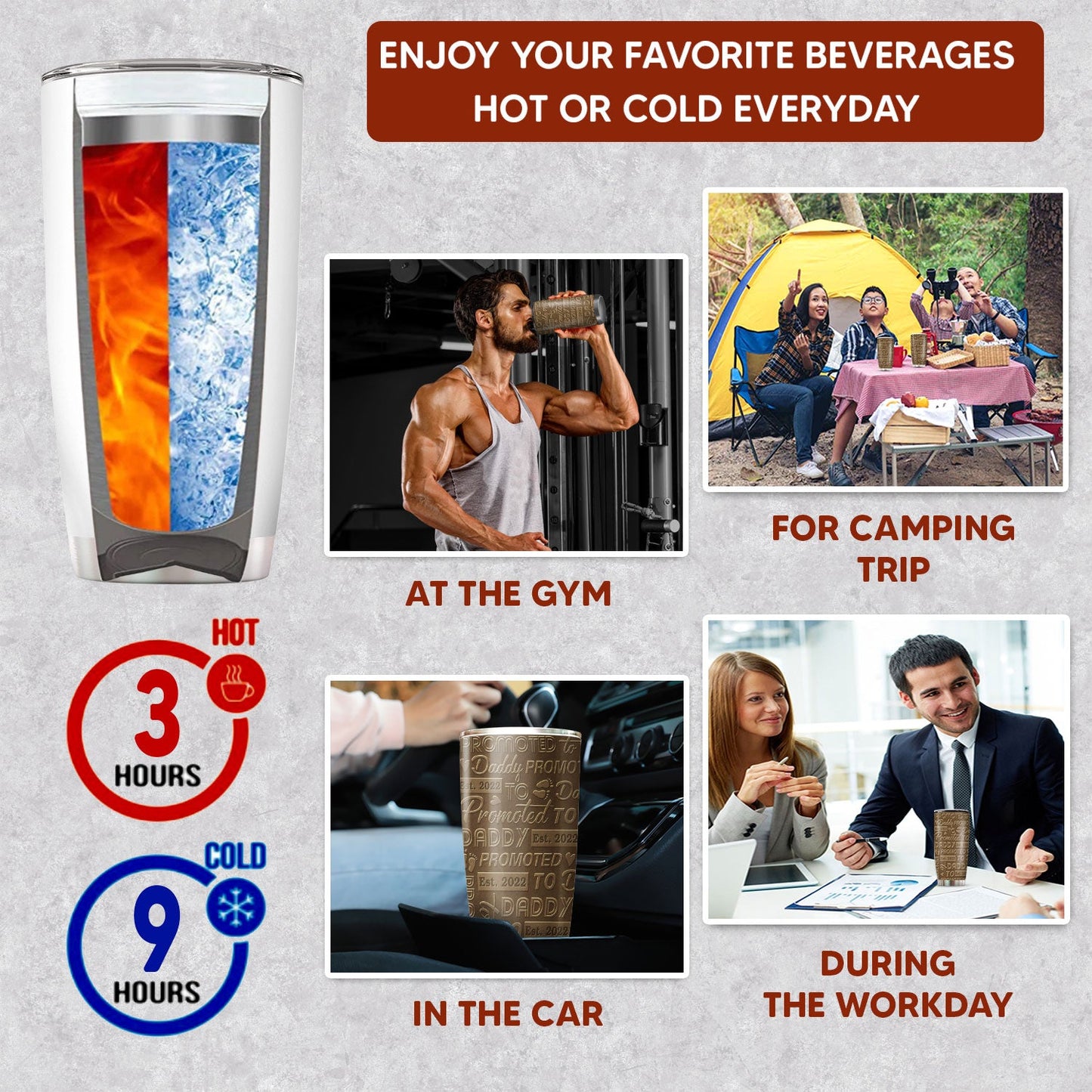 New Dad Gifts From Mom Promoted To Daddy 2022 20Oz Tumbler