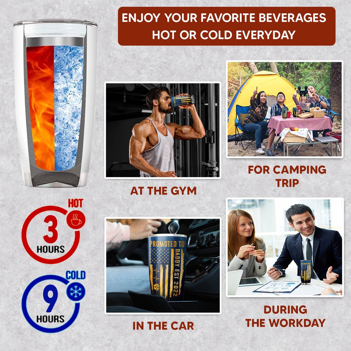Father's Day Gift Ideas Promoted To Daddy 2022 20Oz Tumbler