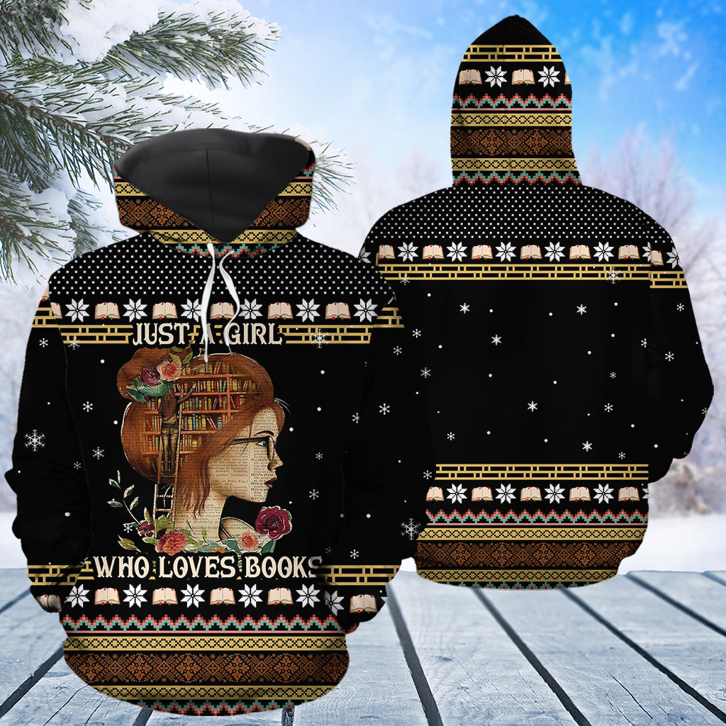 Girl Book T1211 - All Over Print Unisex Hoodie