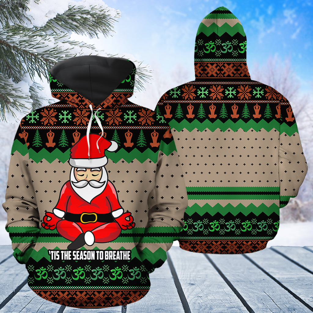 Yoga Christmas T1811 - All Over Print Unisex Hoodie