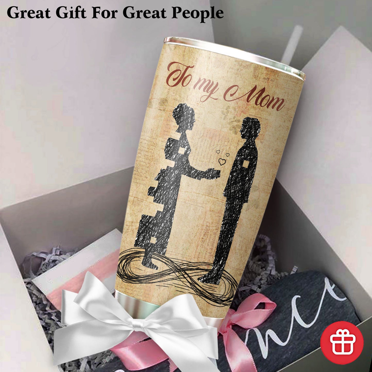 To My Mom I Know It Is Not Easy For A Woman To Raise A Man 20Oz Tumbler