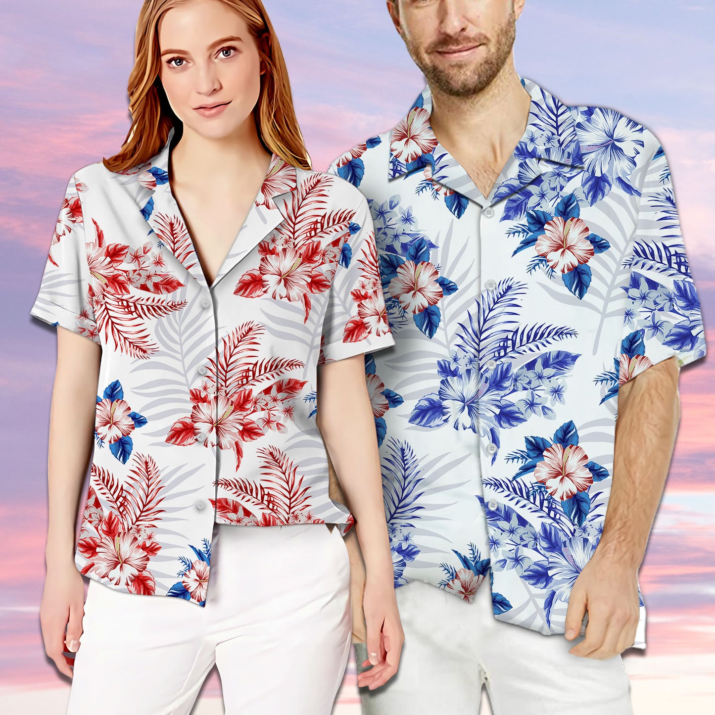 She Is His Heart He Is Her Armor Matching Hawaiian Shirt Personalizedwitch For Couple