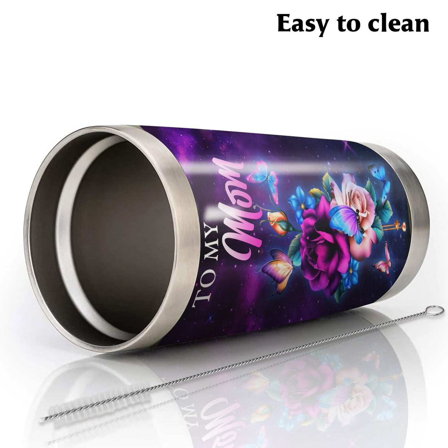 Love You Mom Butterfly Rose 20Oz Tumbler