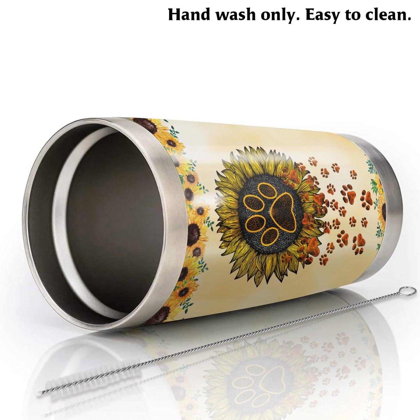 Dog Mom With Tattoo and Pretty Eyes 20Oz Tumbler