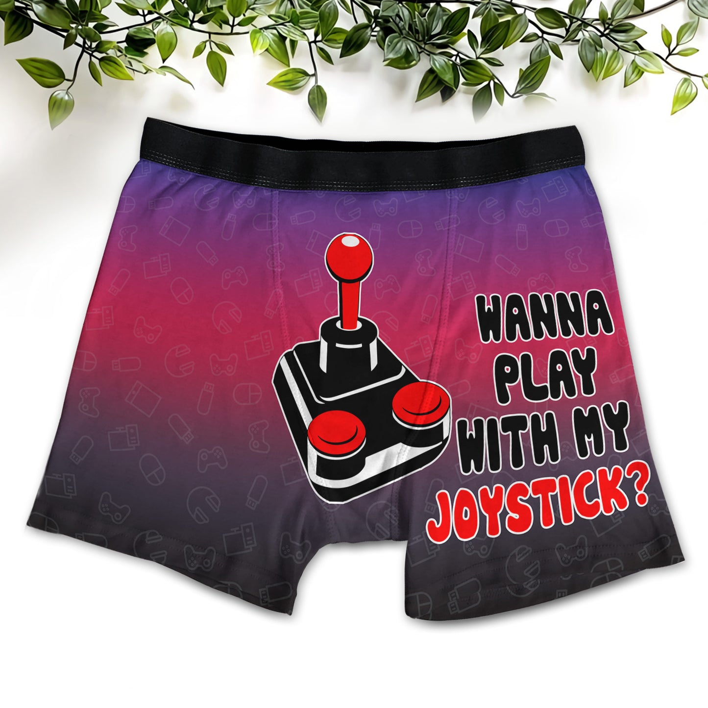Wanna Play With My Joystick All Over Print Men's Boxer Brief