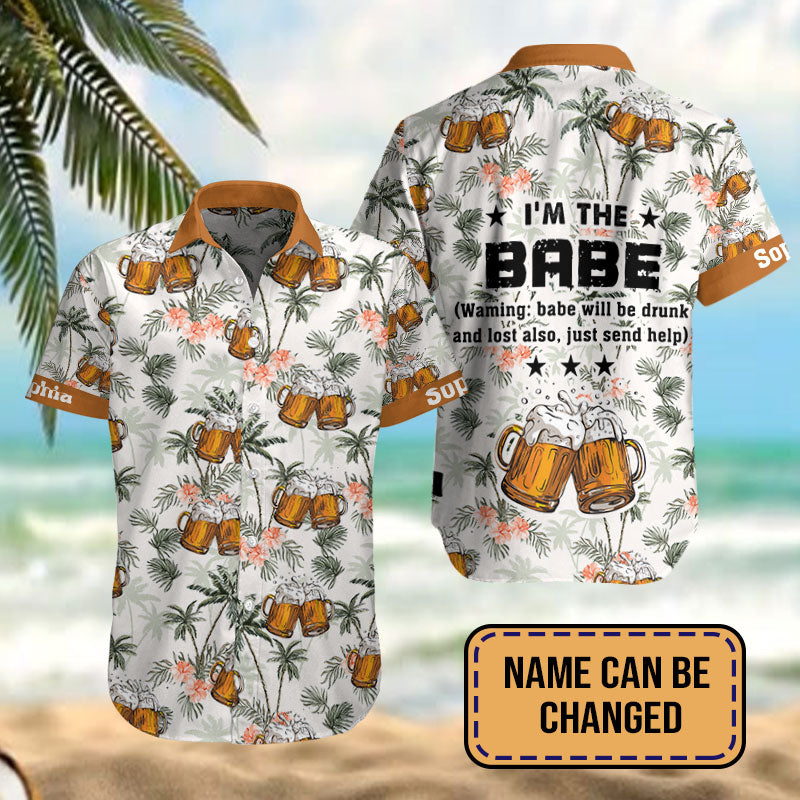 If Lost Or Drunk Please Return To Babe Custom Names - Hawaiian Shirt Personalizedwitch For Beer Lover