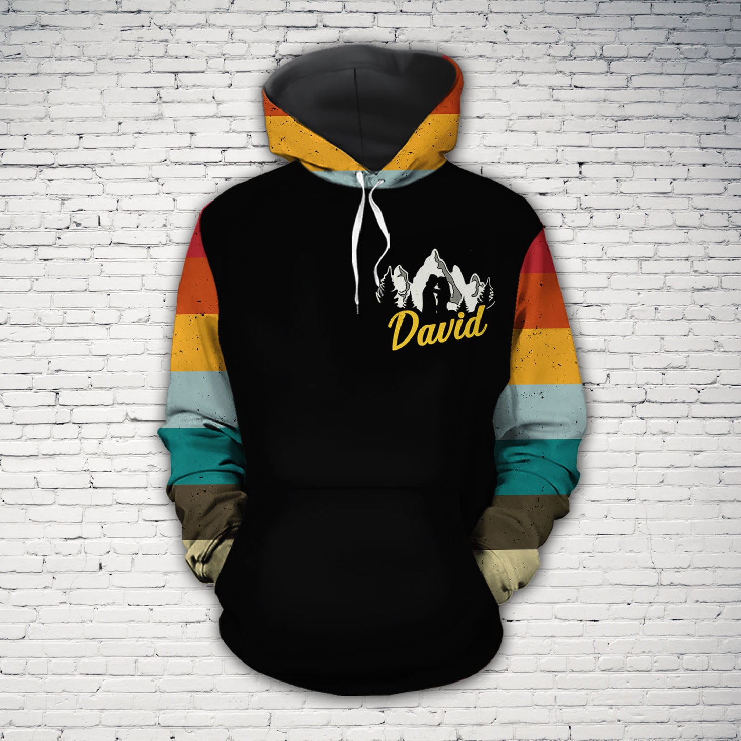 Husband And Wife Camping Partner For Life All Over Print 3D Hoodie For Camper