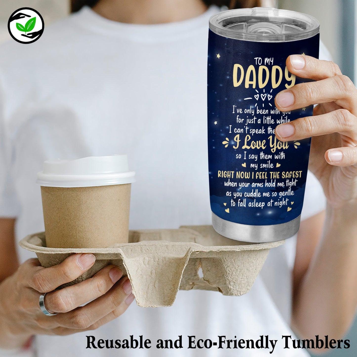 1St Fathers Day You're Doing A Great Job Daddy Daddysaurus Rex 20Oz Tumbler