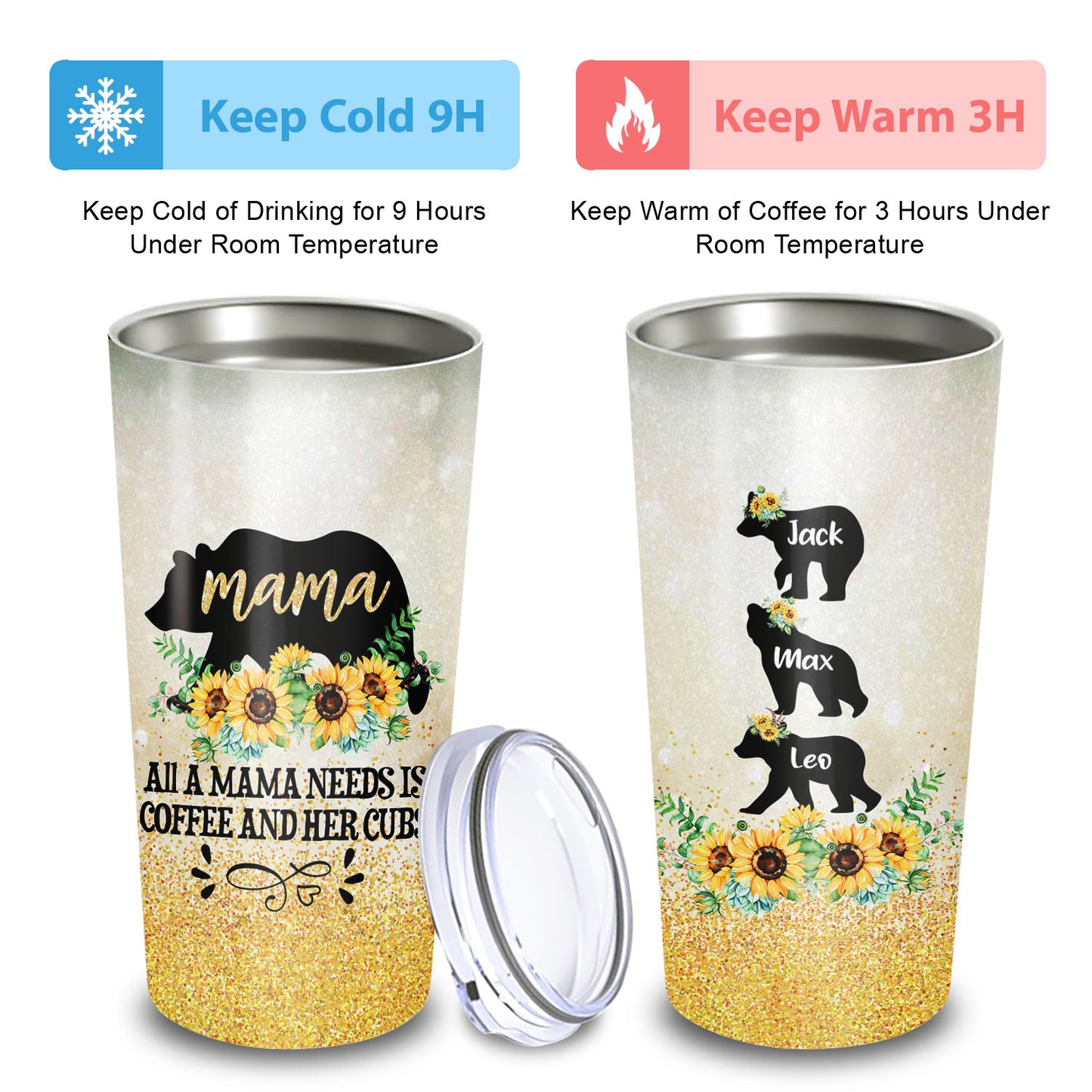 A Mama Needs Coffee Custom Name 20Oz Tumbler