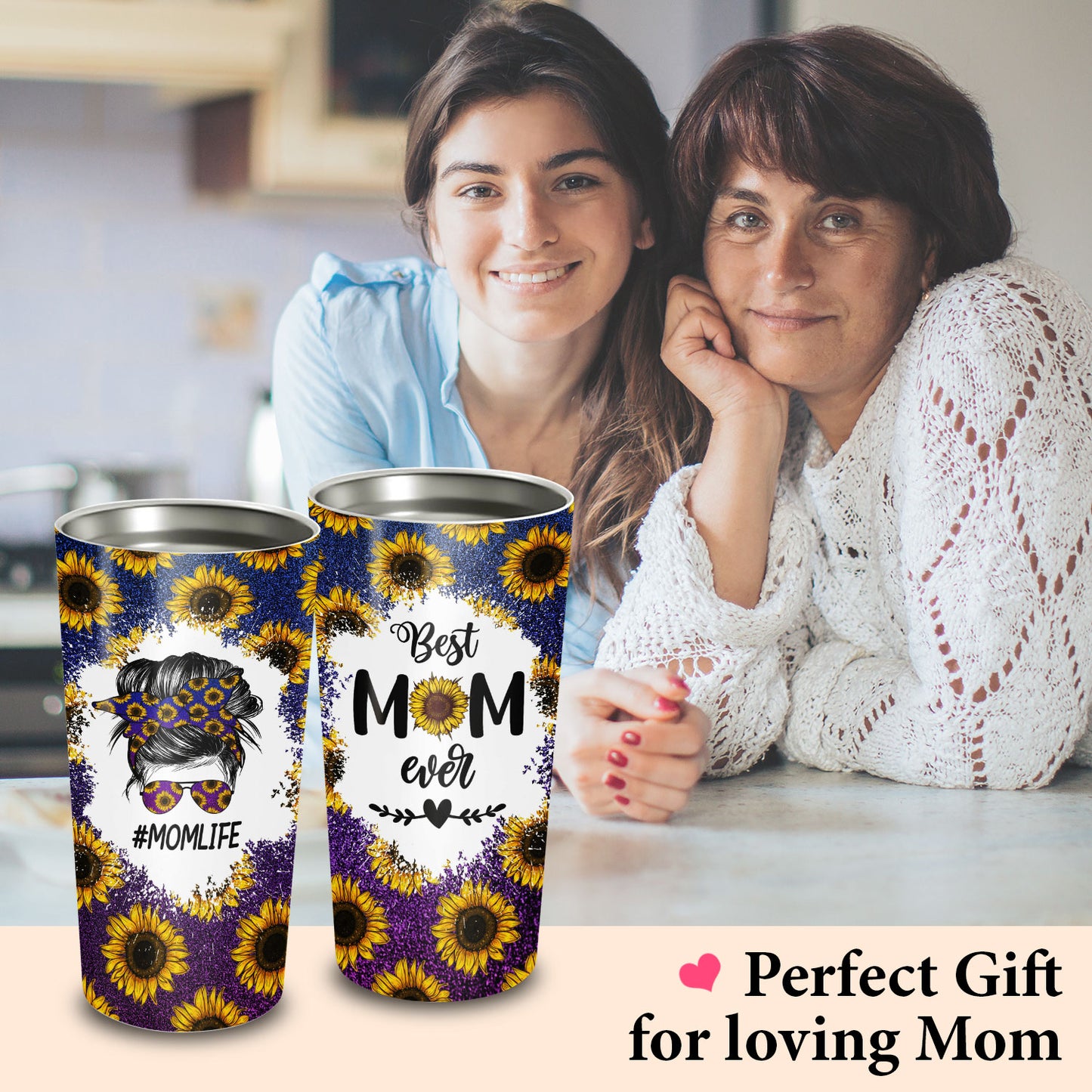 Best Mom Ever Sunflower Beauty 20Oz Tumbler