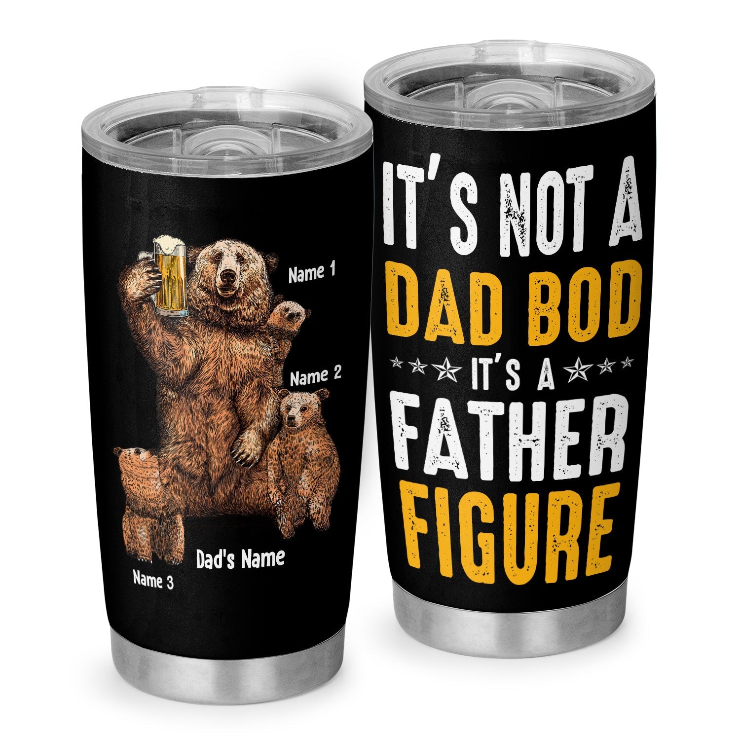  Daddy Bear 3 Cubs Father Day Funny Daddy Bear 3 Kids