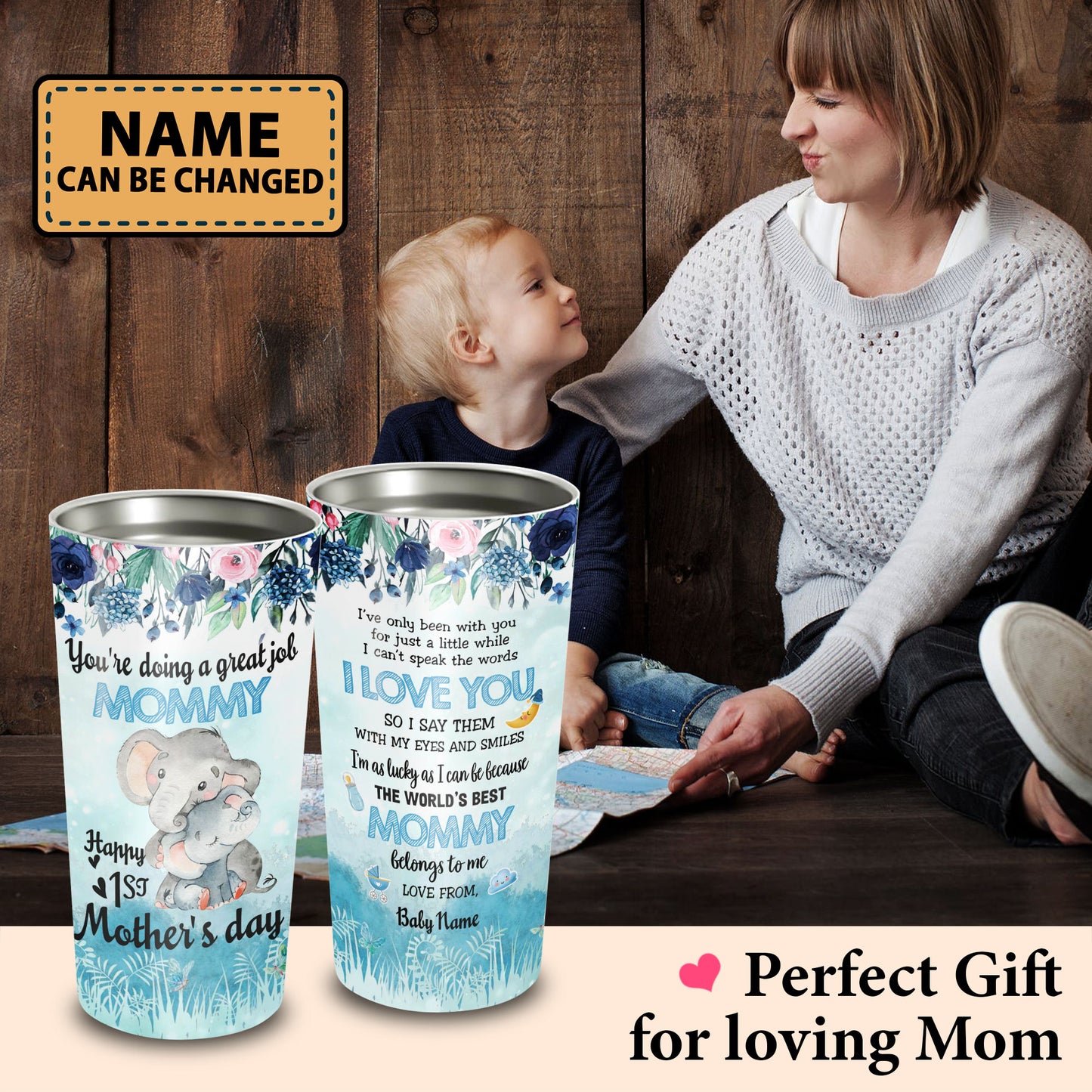 Happy 1st Mother's Day I Love You From The Top Of My Head 20Oz Tumbler