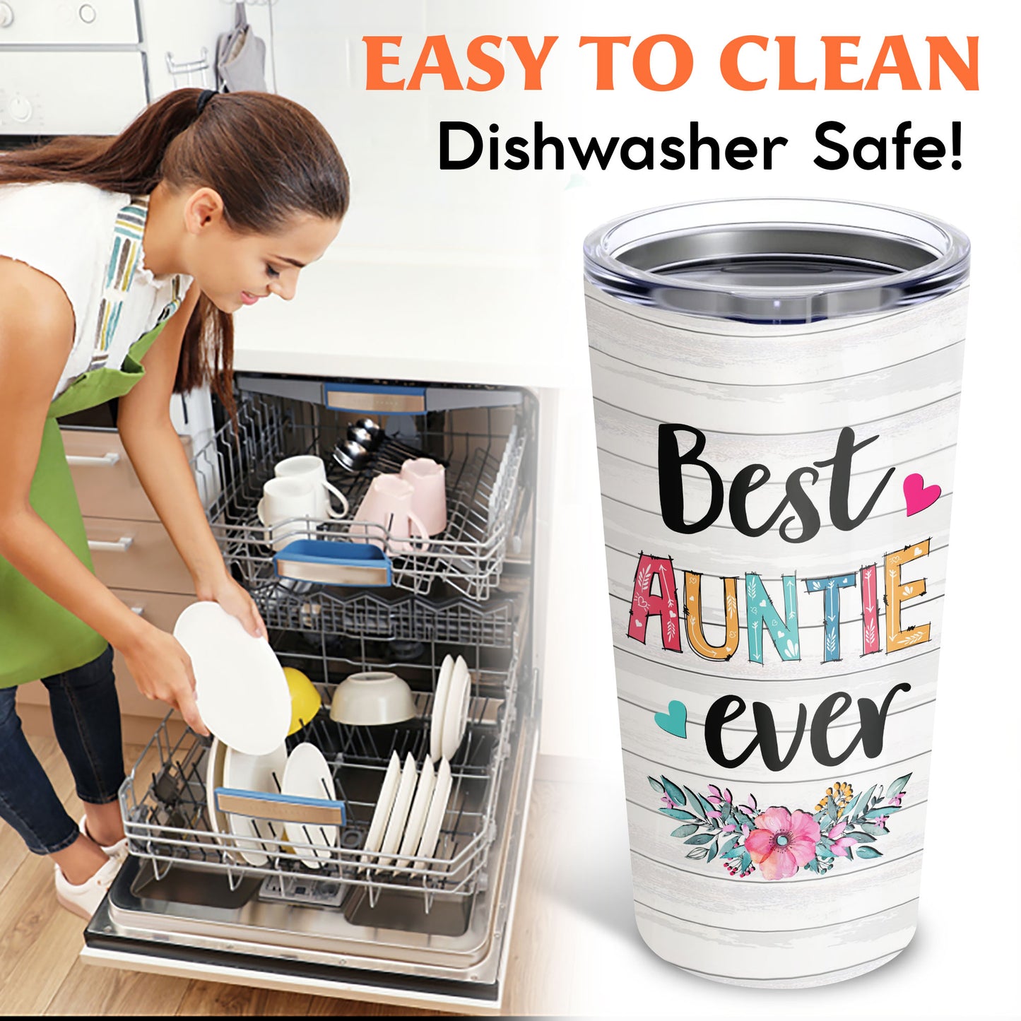 Only An Auntie Can Hugs You Like A Mother 20Oz Tumbler