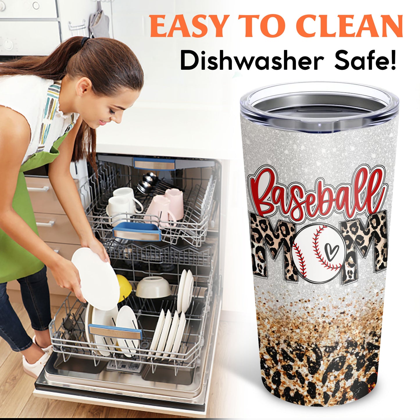 Baseball Mom Custom Children's Names 20Oz Tumbler