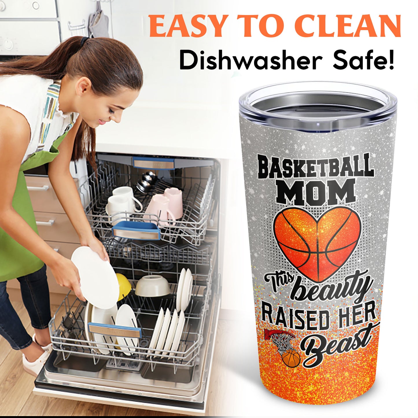 This Beauty Raised Her Beast Custom Name & Number 20Oz Tumbler