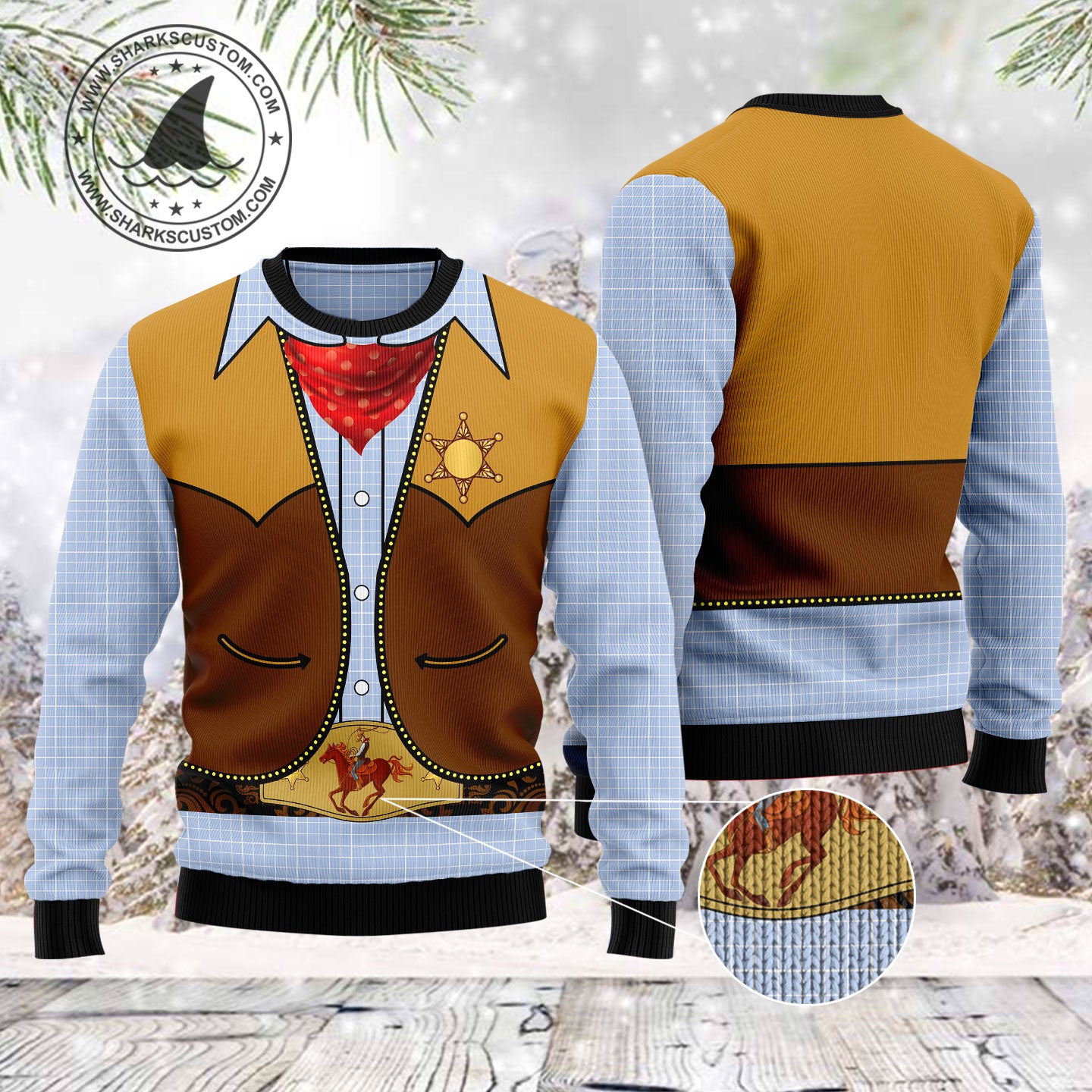 Cowboy Costume T2610 Ugly Christmas Sweater