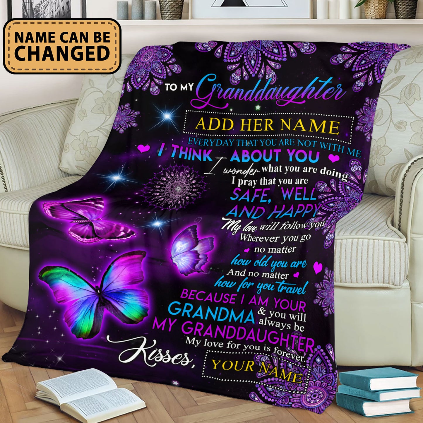 To My Granddaughter Everyday That You Are Not With Me Fleece Blanket