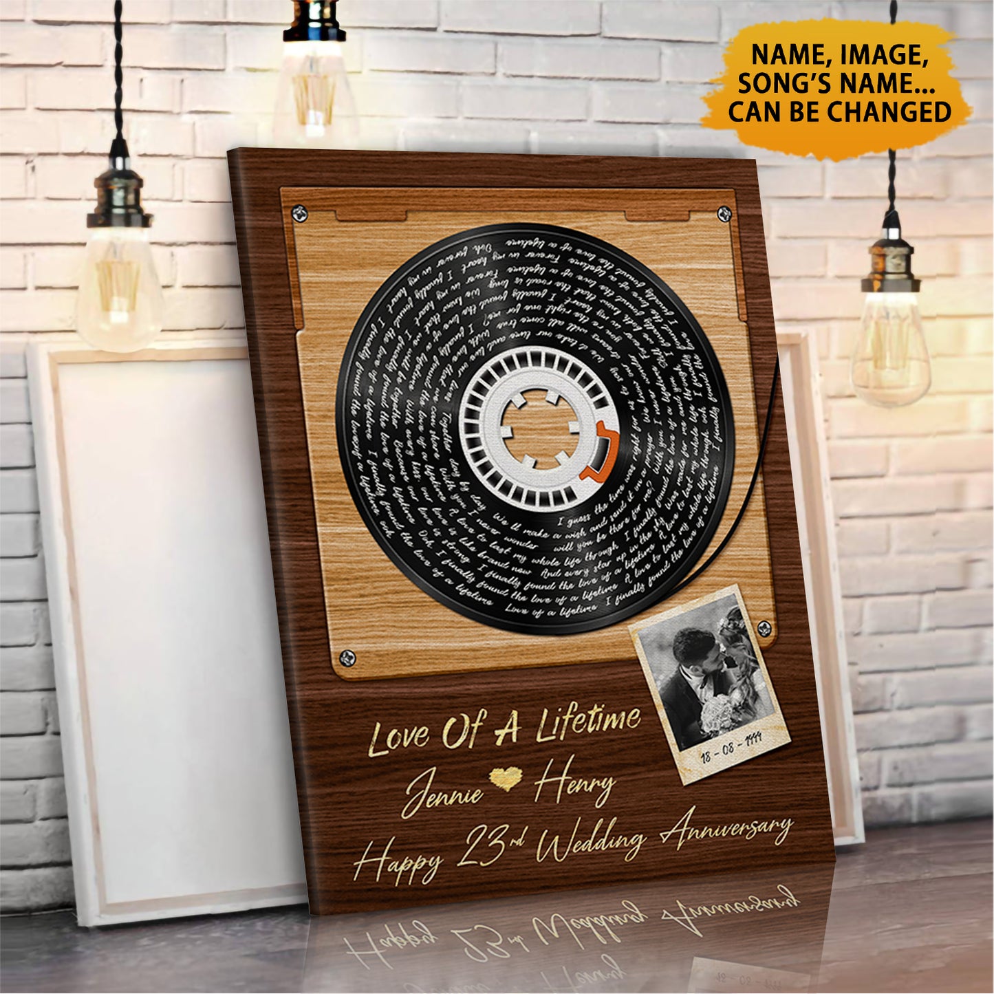 Love Of A Lifetime Music Lyrics Song 23rd Anniversary Canvas